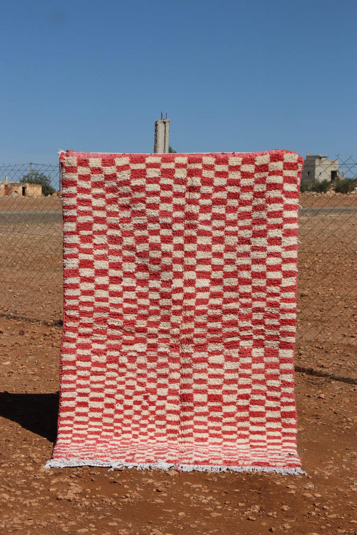 Modern Abstract Checkered Rug
