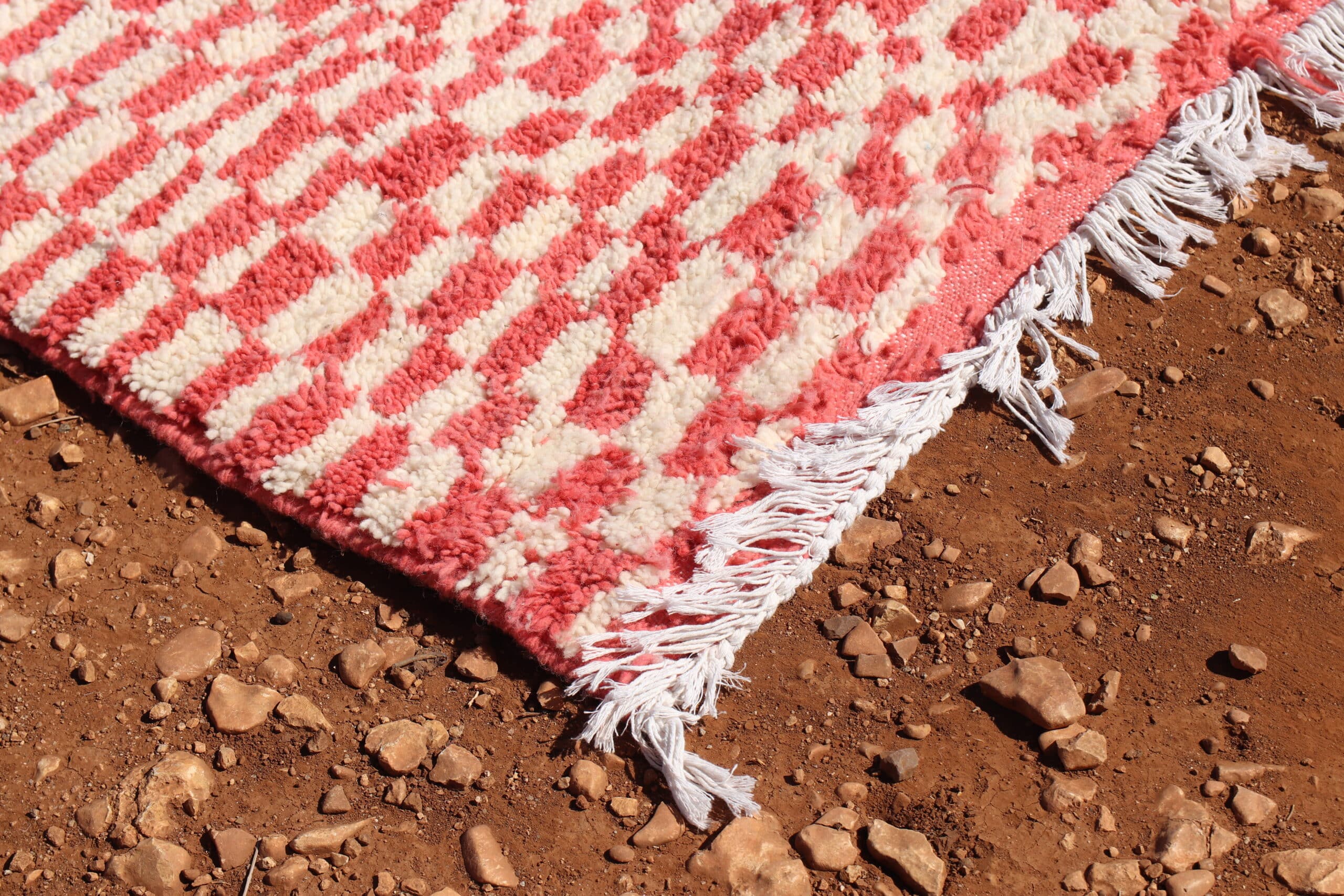 Modern Abstract Checkered Rug - image 3