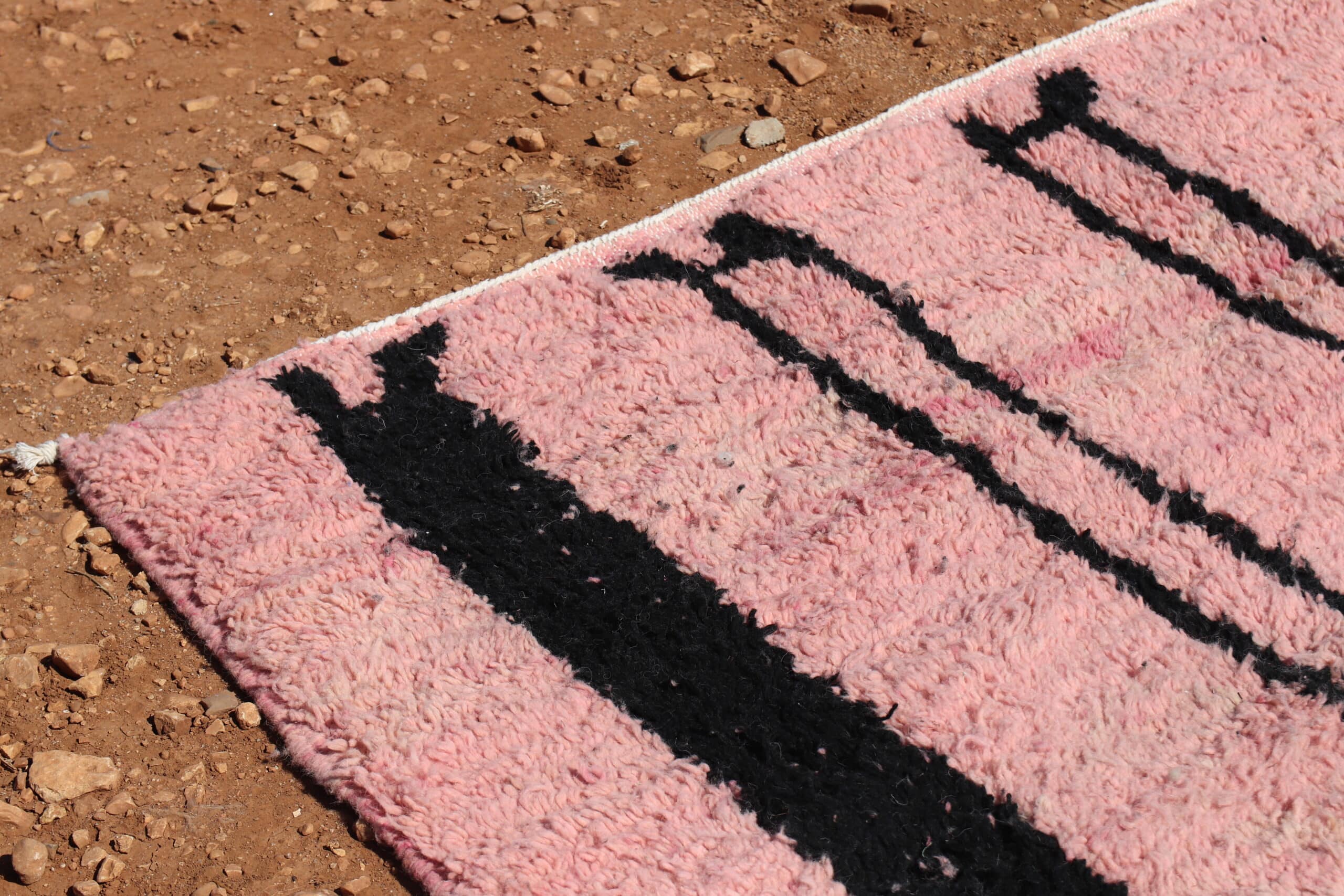 Elegant Moroccan Berber Geometric Rug - image 6