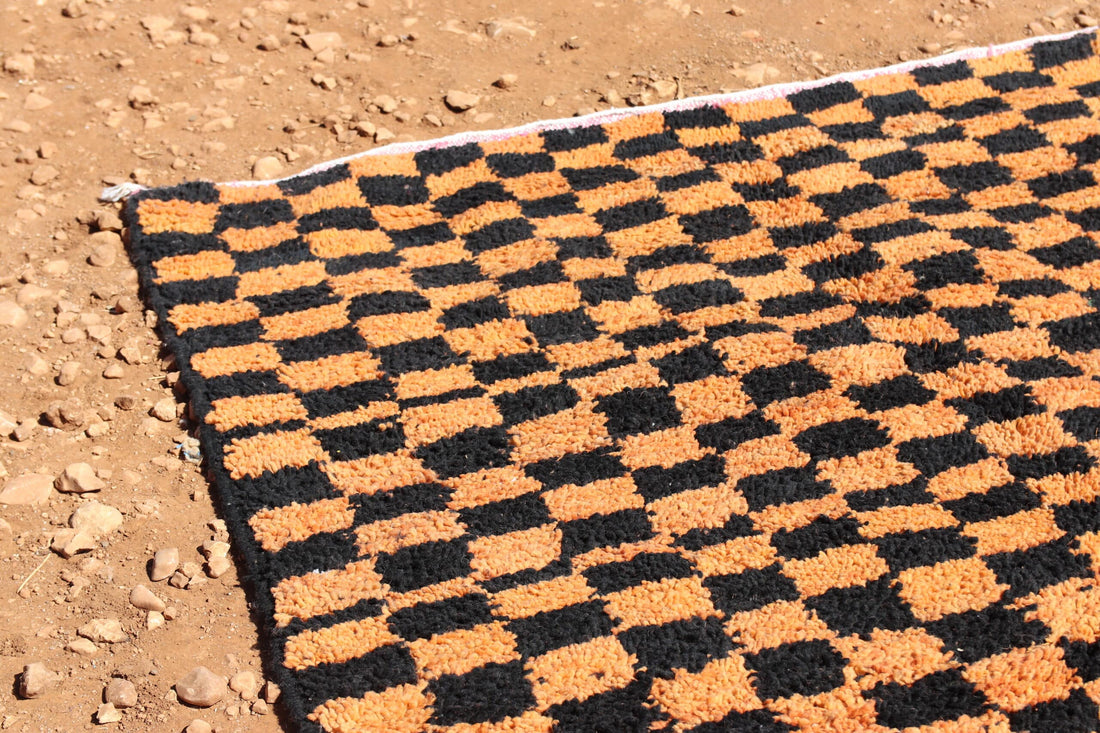 Colorful Rug in black and orange - image 5