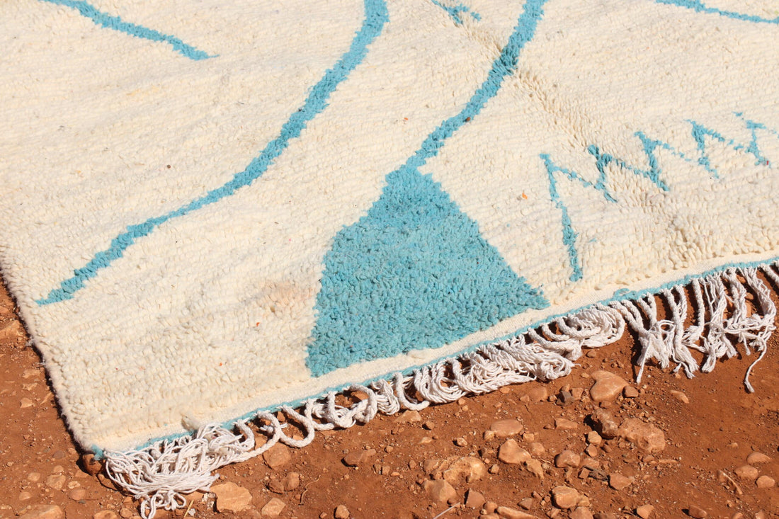 Minimalist Custom White Abstract Rug - image 5