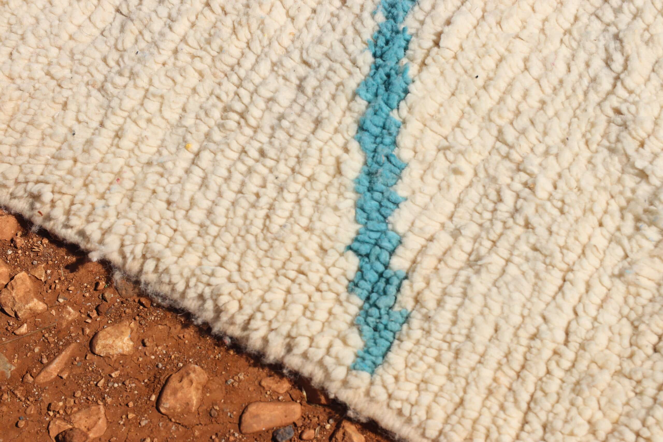 Minimalist Custom White Abstract Rug - image 4