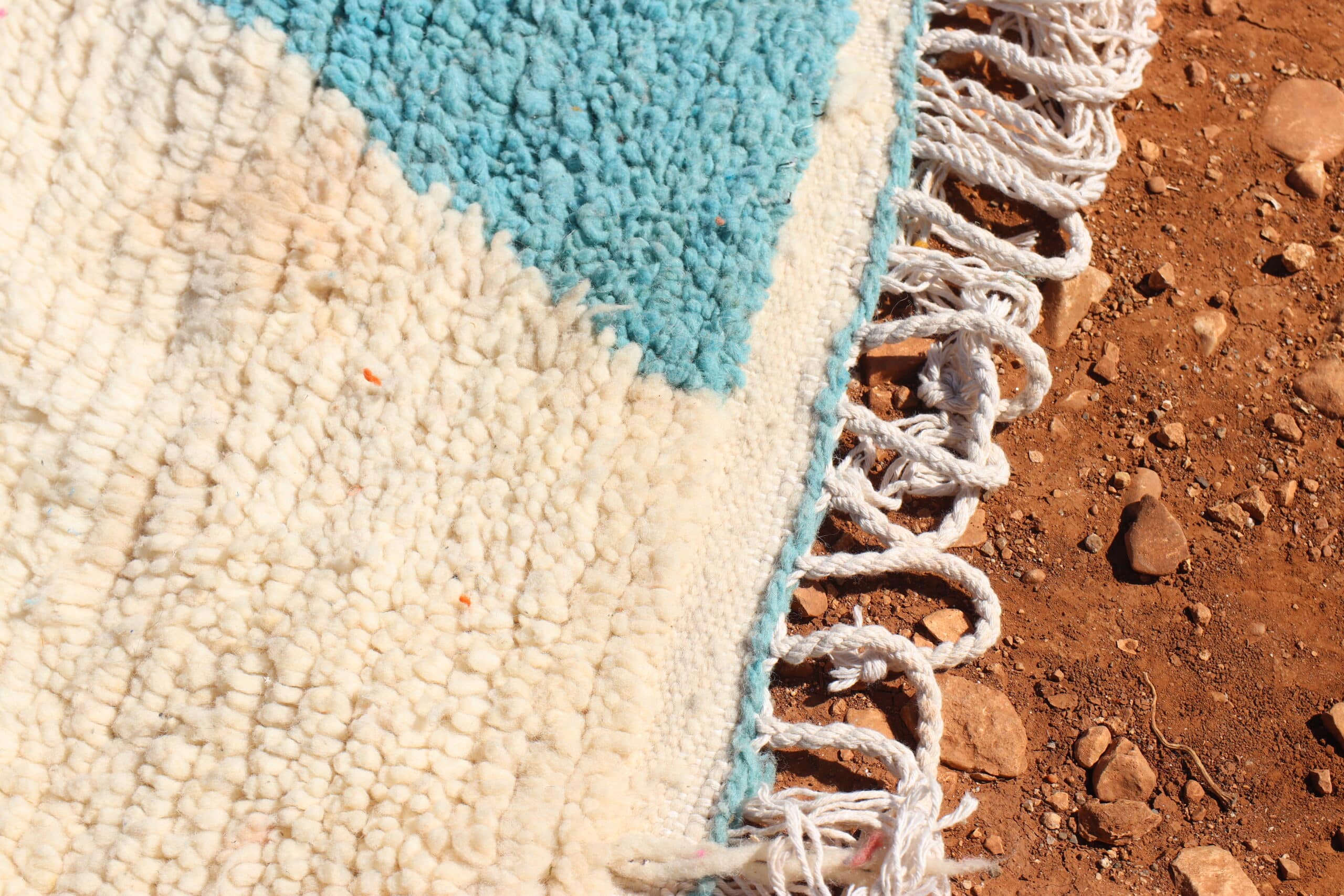Minimalist Custom White Abstract Rug - image 3