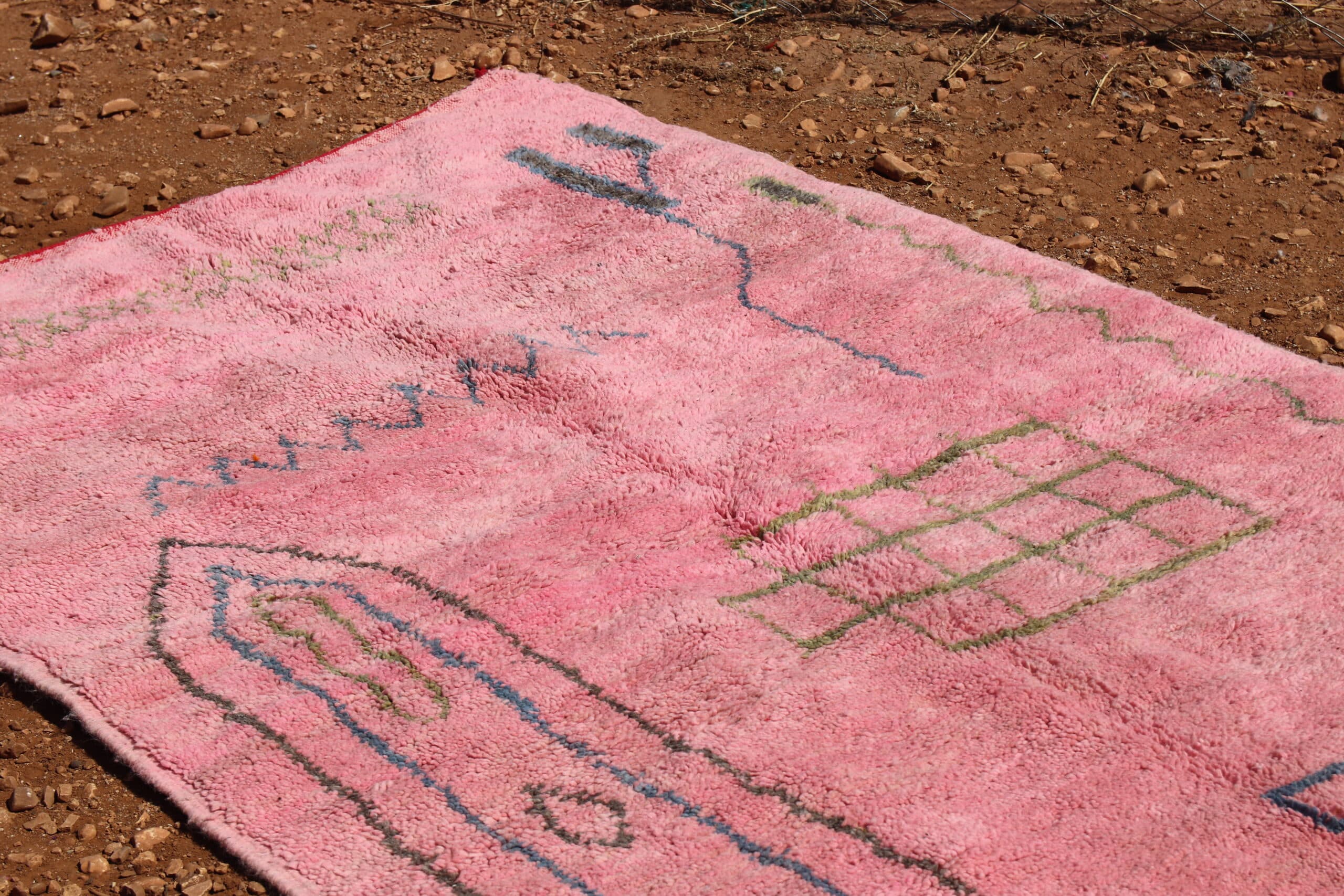 Abstract Rug Pink Genuine Style - image 3