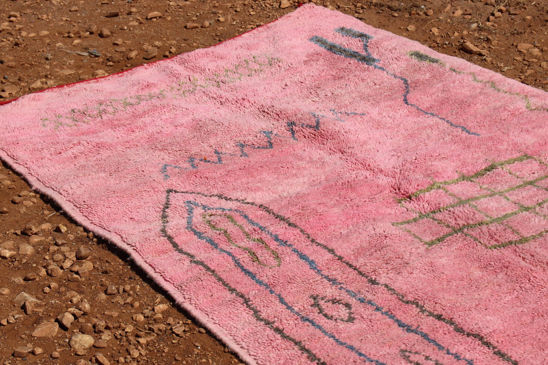 Abstract Rug Pink Genuine Style - image 5