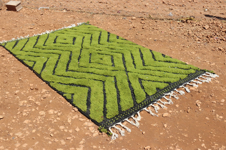 Abstract Green Rug - image 2