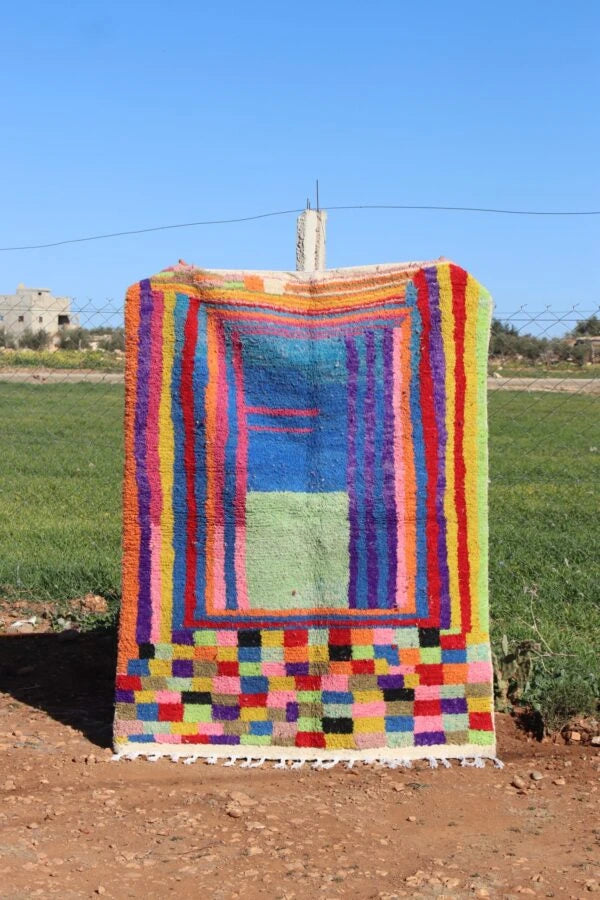 Handcrafted Abstract Rug