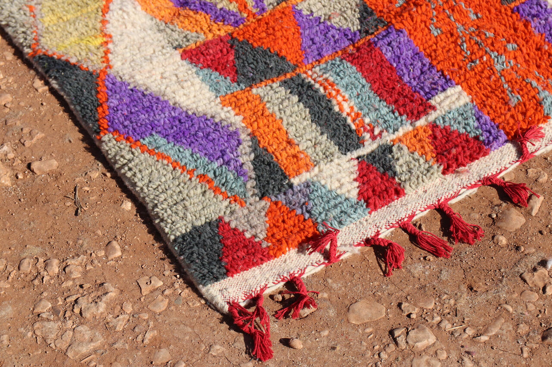 Colorful Berber Abstract Rug - image 3