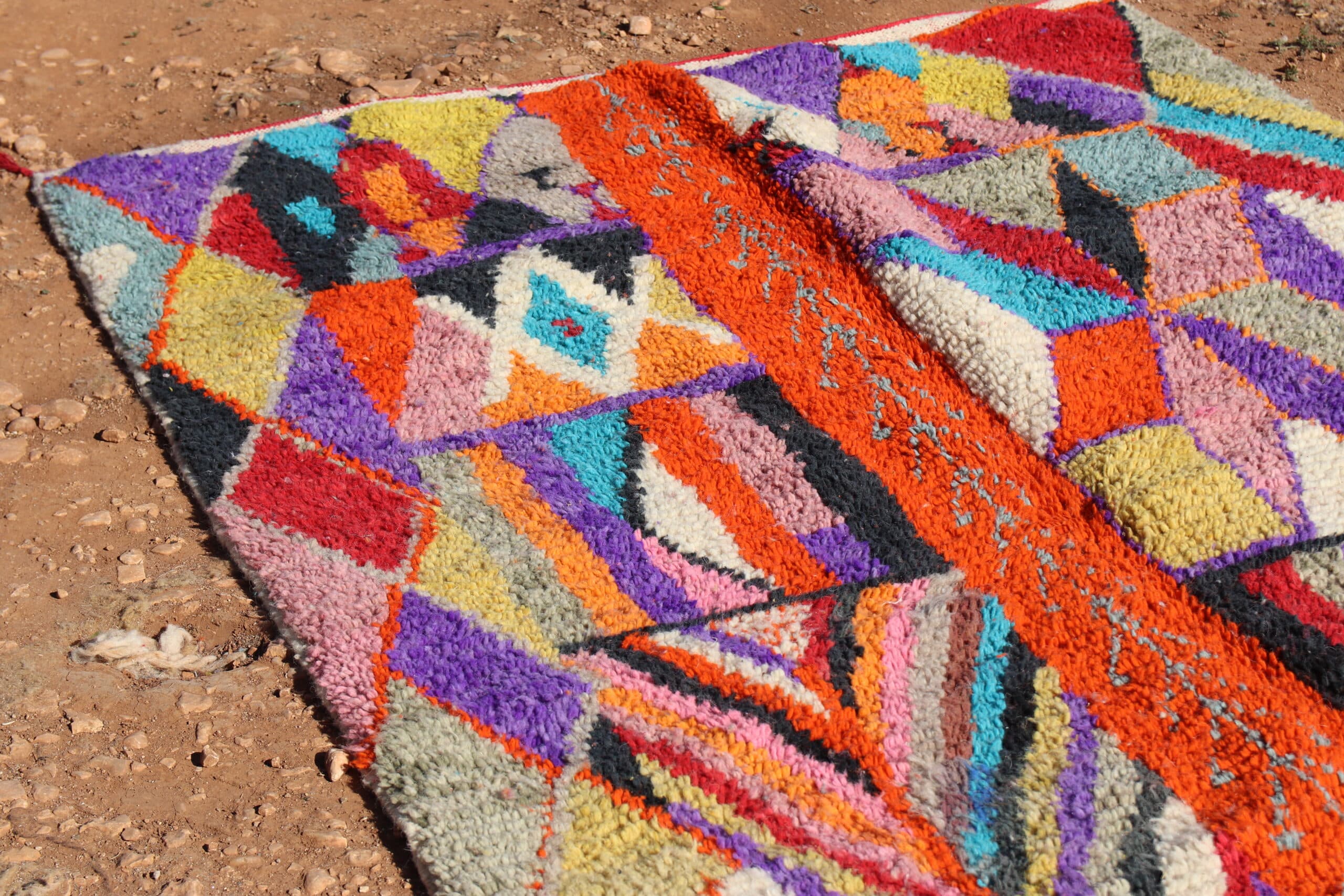 Colorful Berber Abstract Rug - image 4