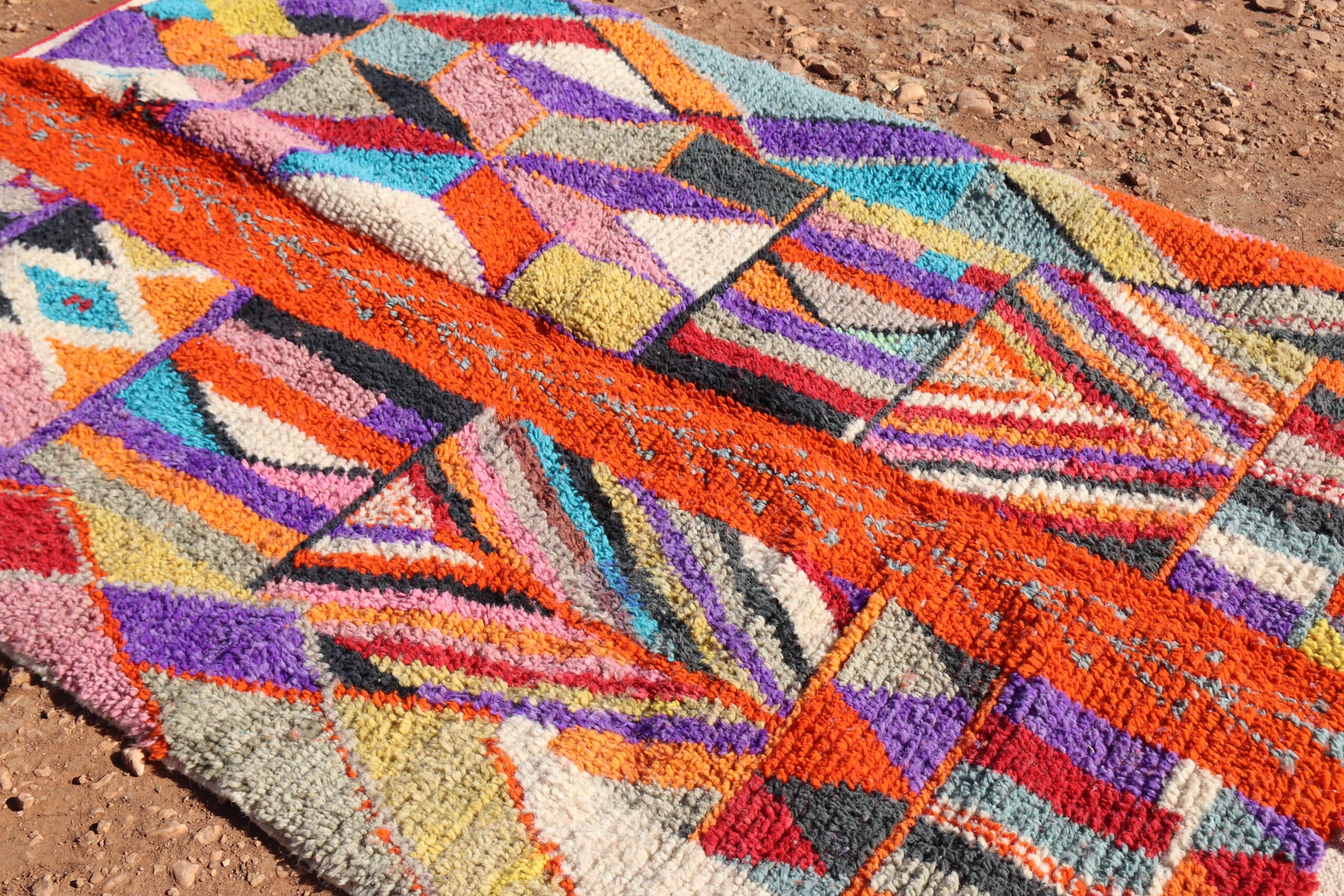 Colorful Berber Abstract Rug - image 6