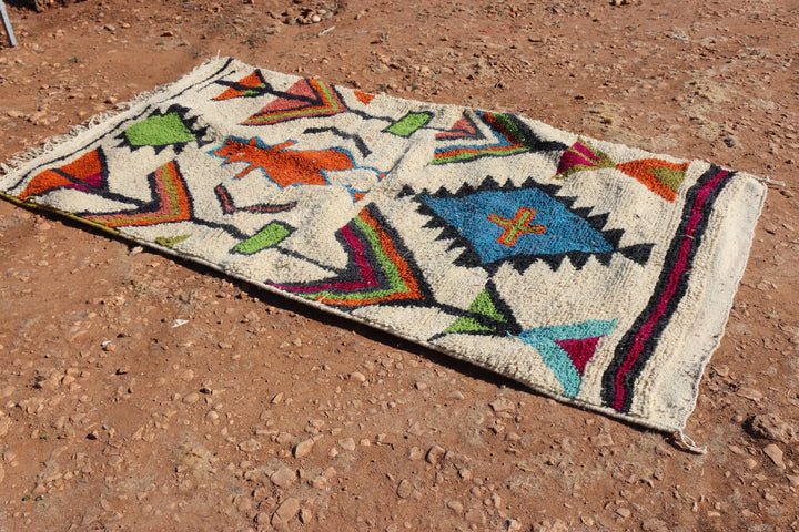 White Berber Abstract Rug - image 2