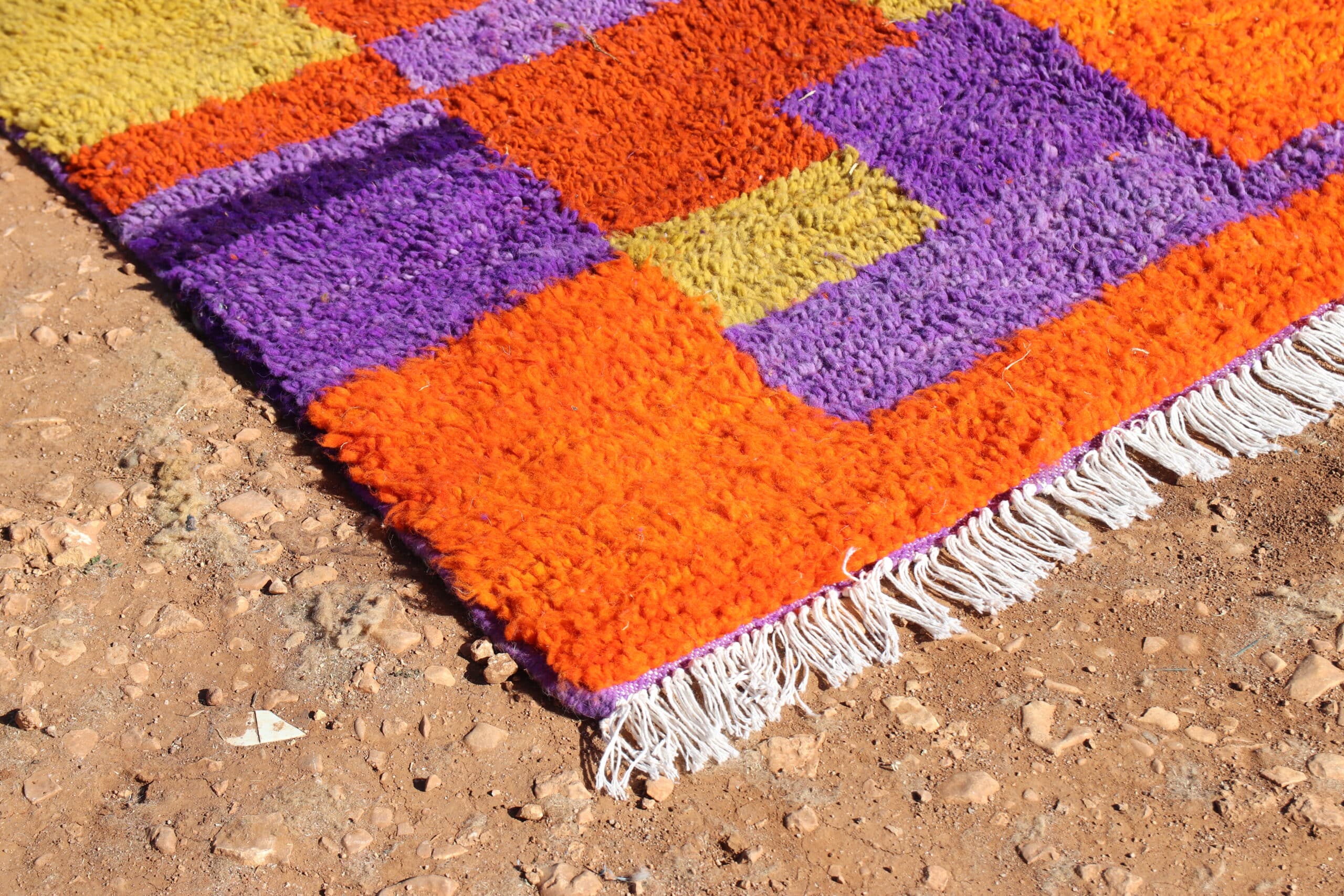 Wool Moroccan Abstract Rug - image 6