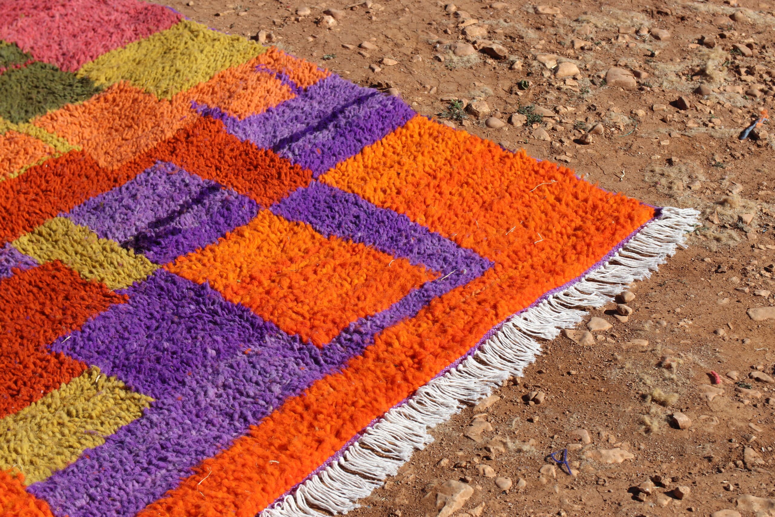 Wool Moroccan Abstract Rug - image 5