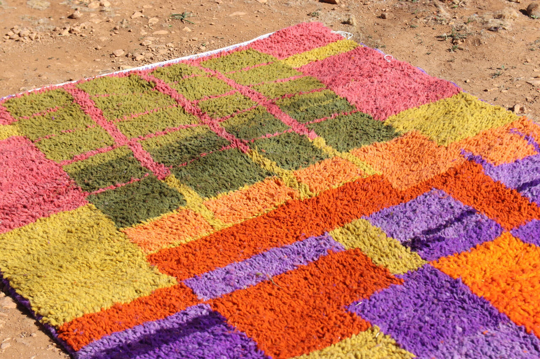 Wool Moroccan Abstract Rug - image 4