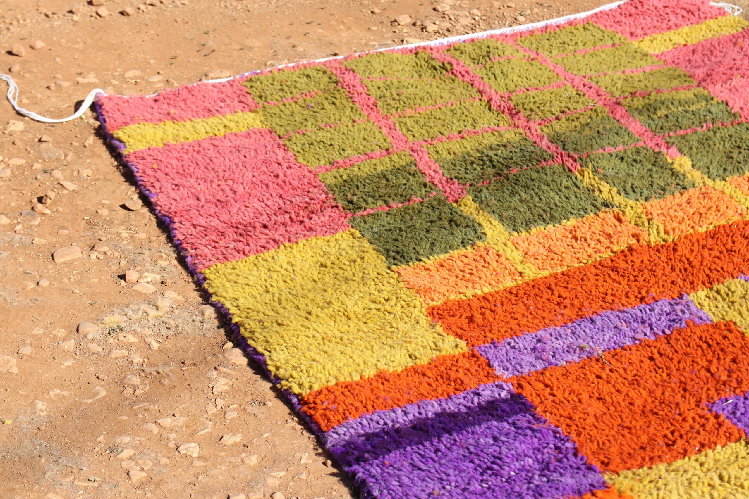 Wool Moroccan Abstract Rug - image 3