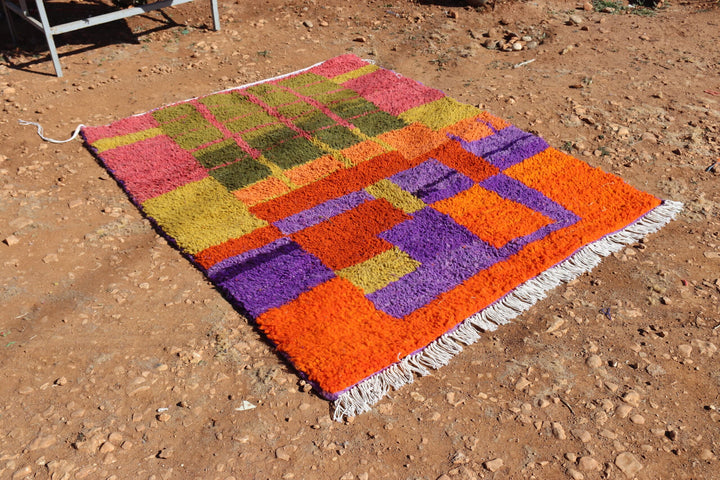 Wool Moroccan Abstract Rug - image 2