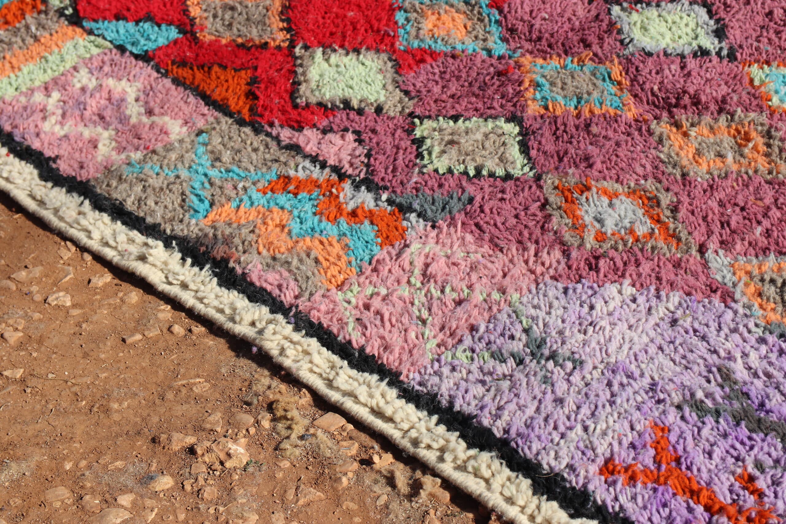 Handwoven Abstract Rug - image 4