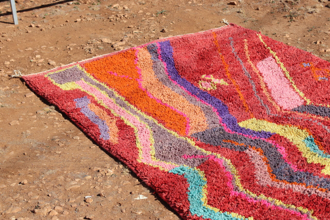 Handcrafted Abstract Rug - image 5