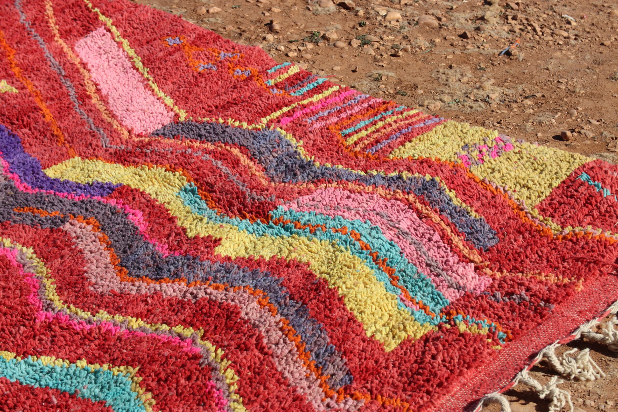 Handcrafted Abstract Rug - image 2