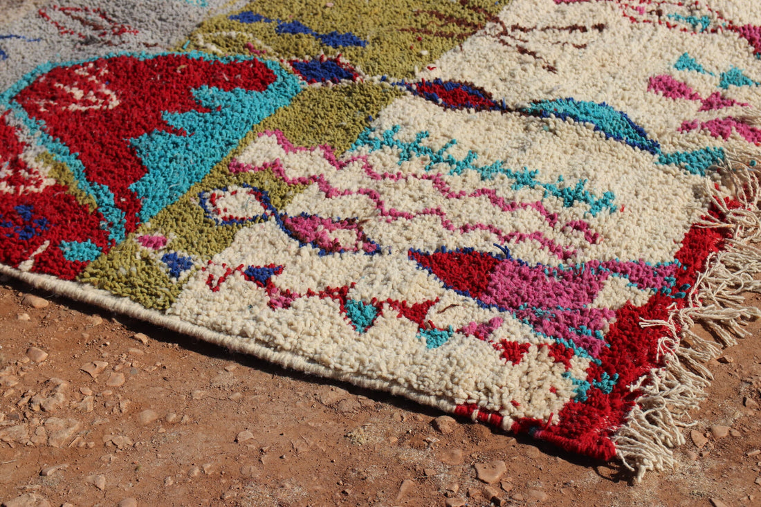 Moroccan Handcrafted Abstract Rug - image 6