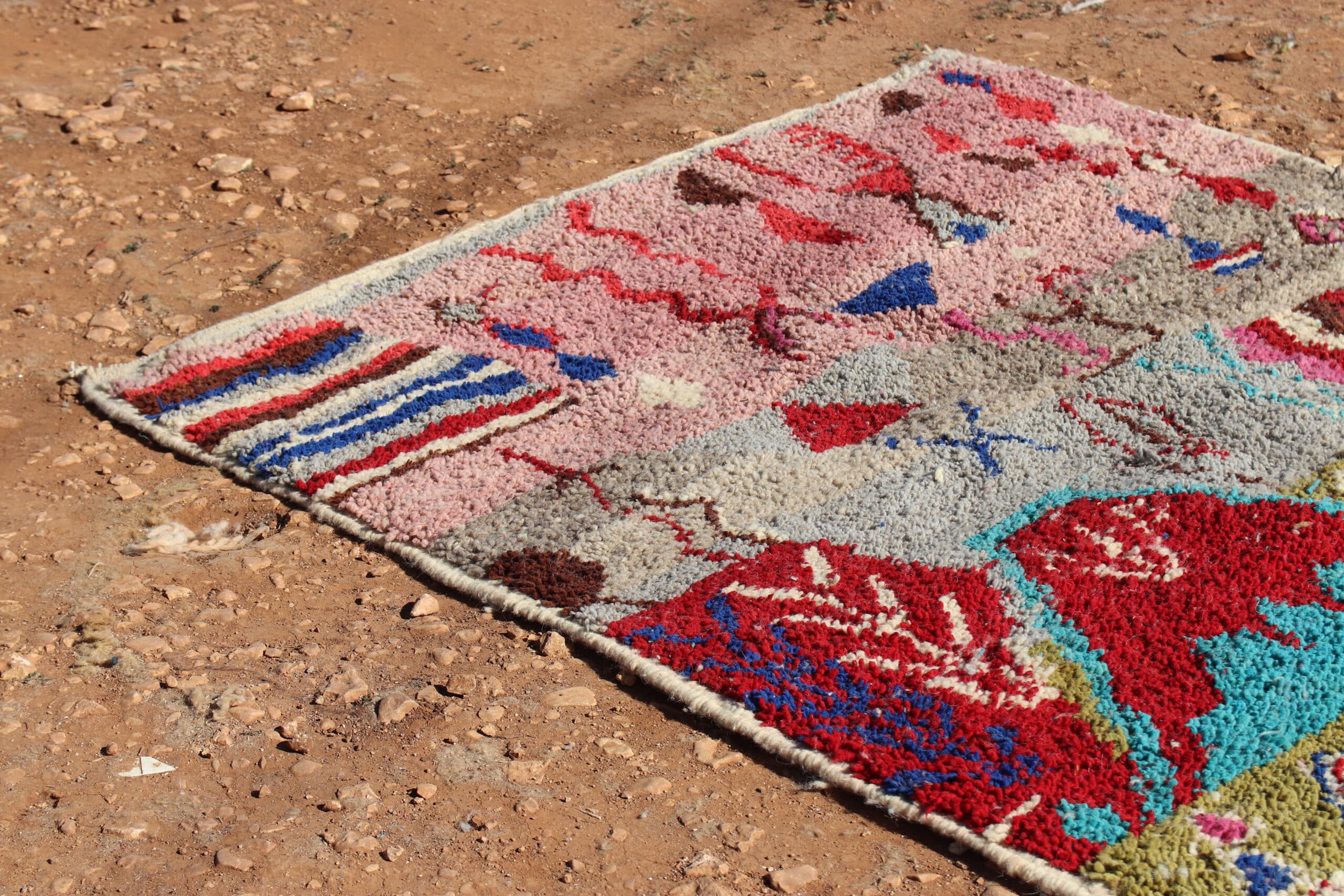 Moroccan Handcrafted Abstract Rug - image 5