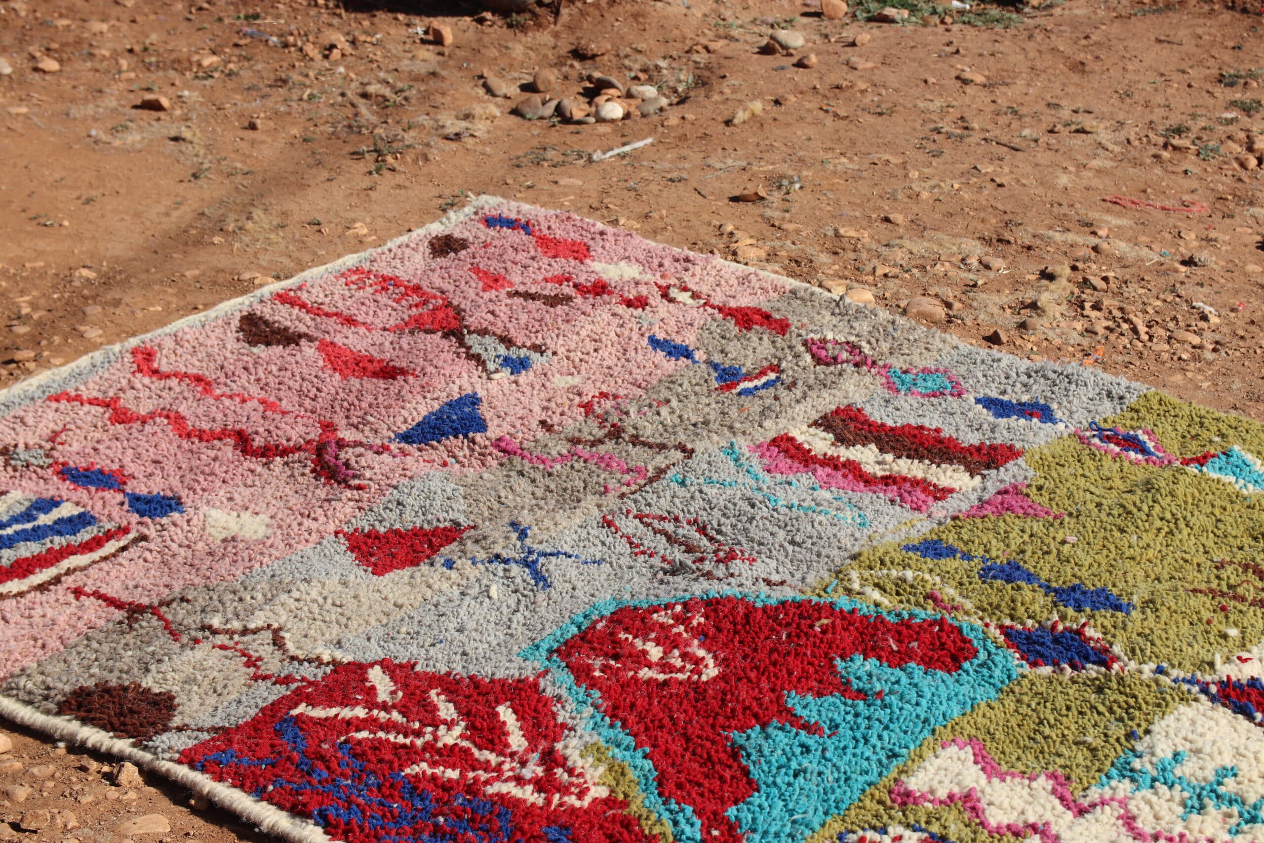 Moroccan Handcrafted Abstract Rug - image 4