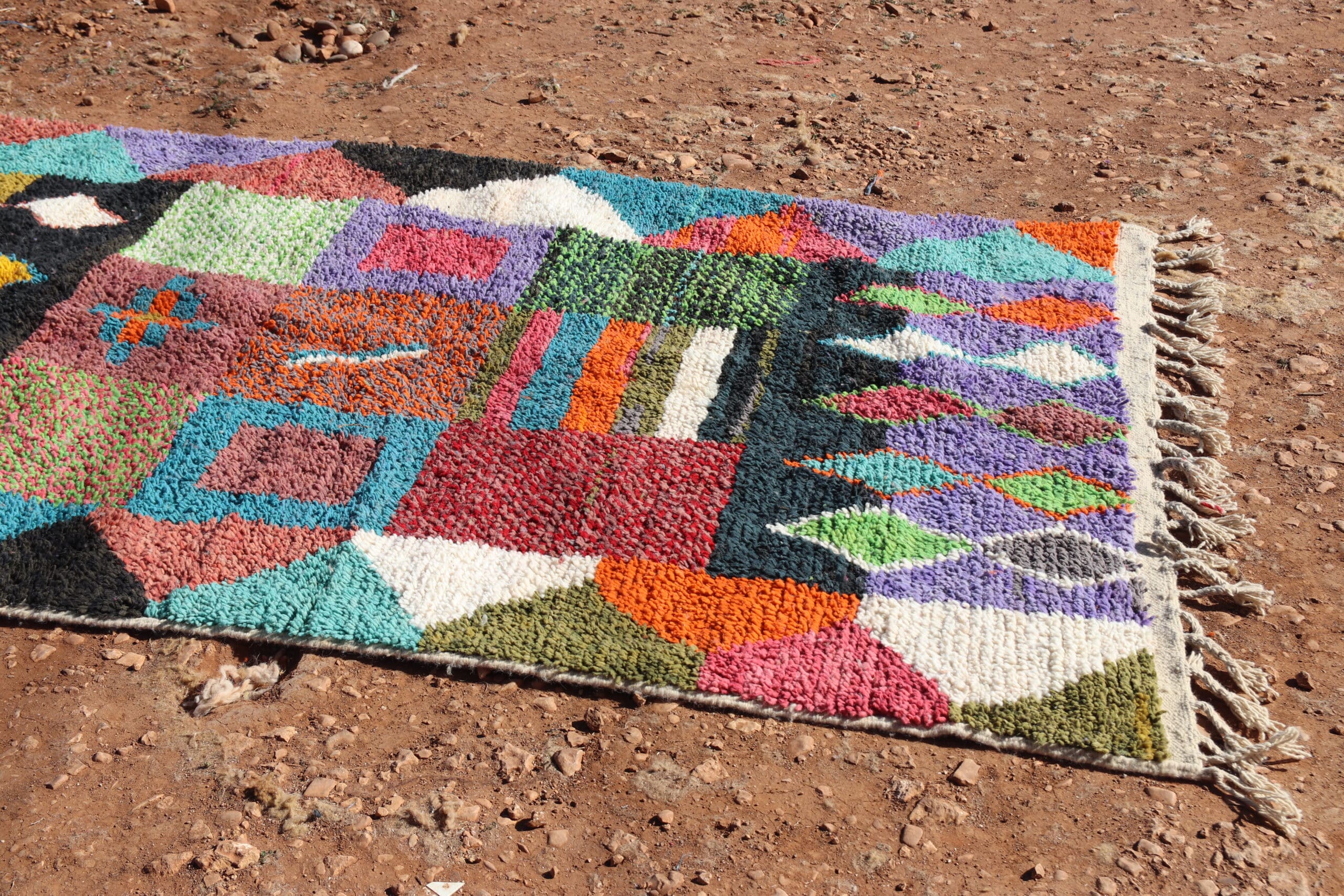Berber Abstract Colorful Rug - image 4