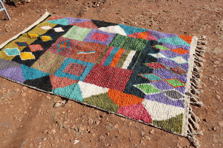 Berber Abstract Colorful Rug - image 2