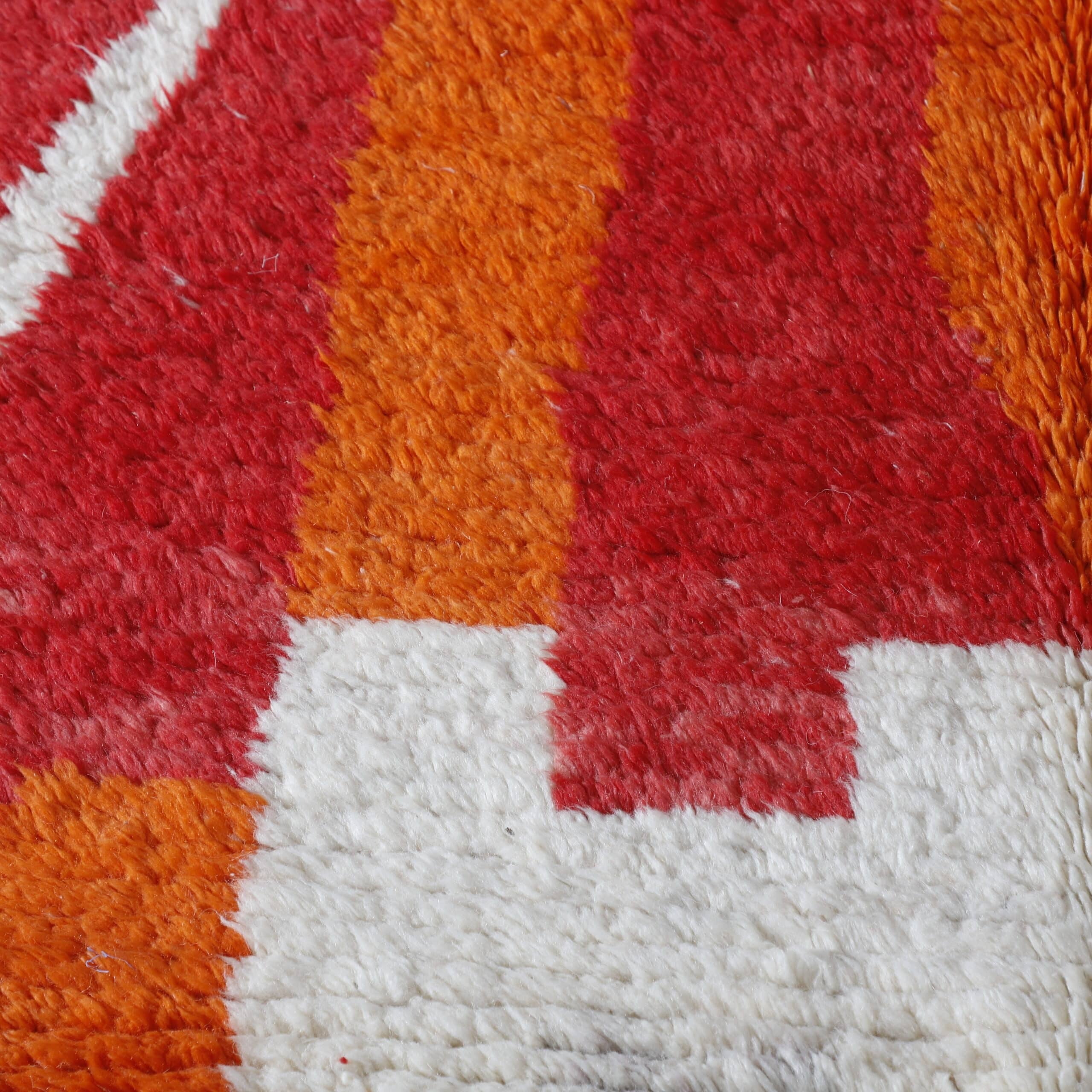 Abstract Boujaad Rug 6.2×5.1 Ft – Handwoven Moroccan Wool Carpet