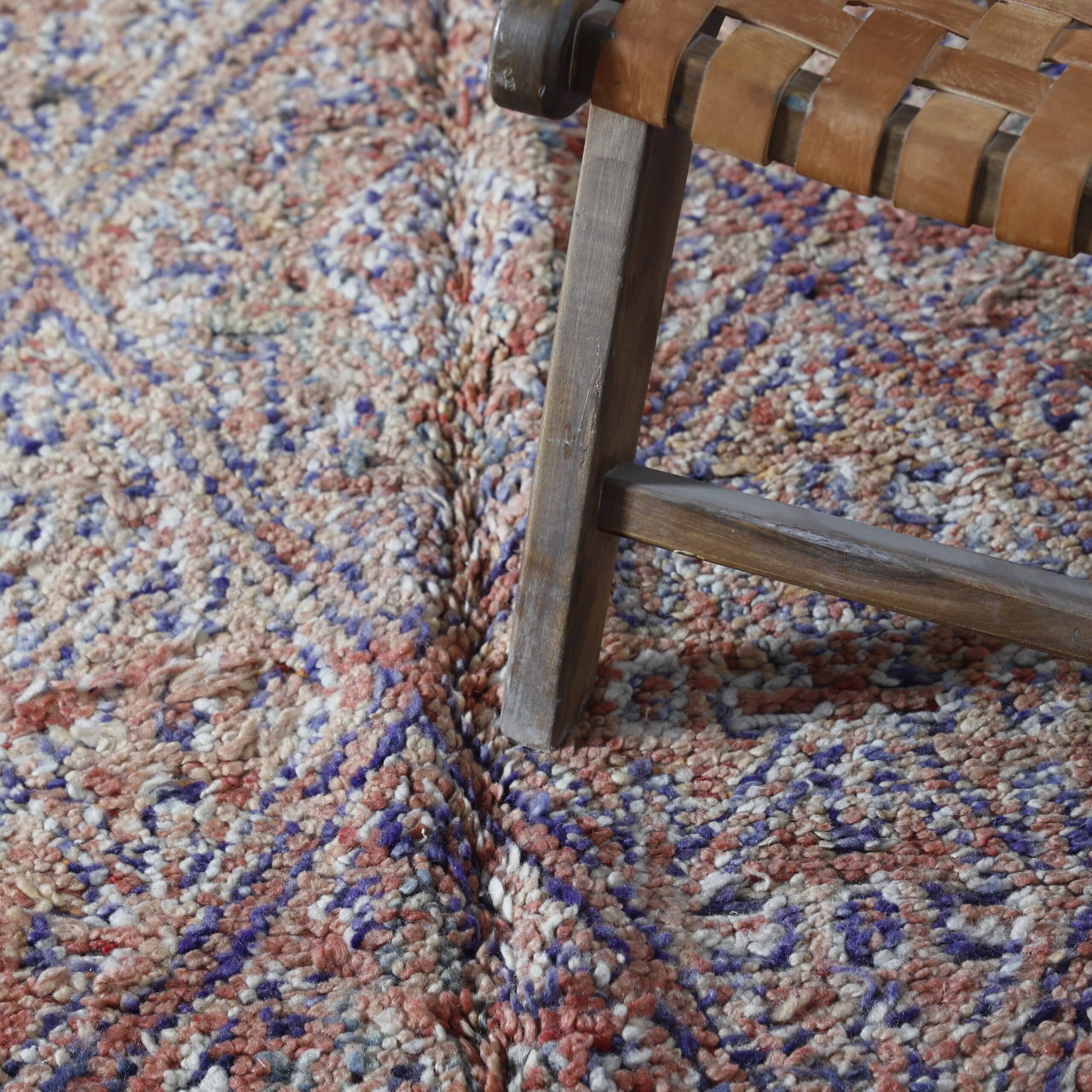 Vintage Beni Mguild Rug 9.4×6.6 Ft – Moroccan Wool Carpet