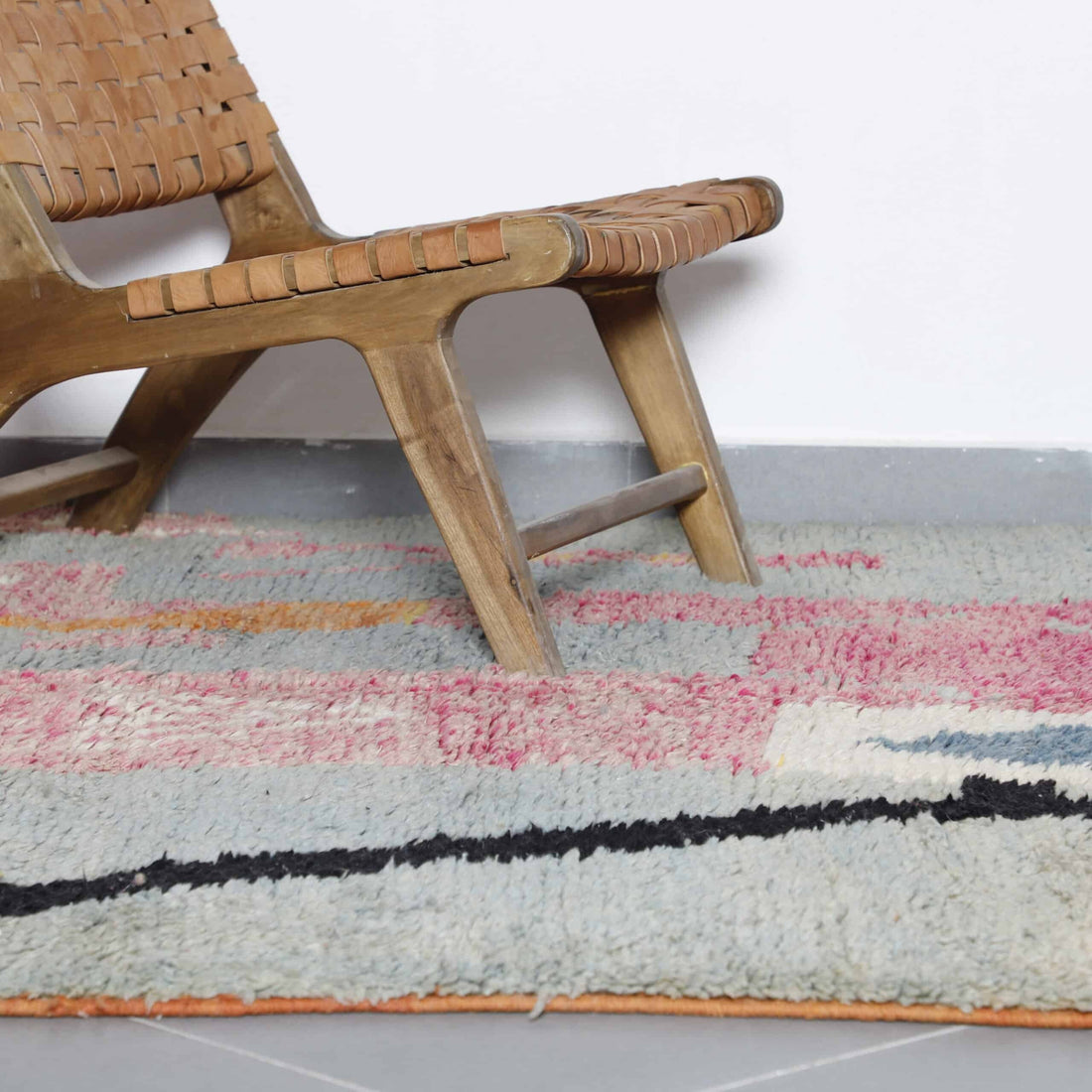 Boujaad Rug 9.5×6.5 Ft – Handmade Moroccan Wool Carpet