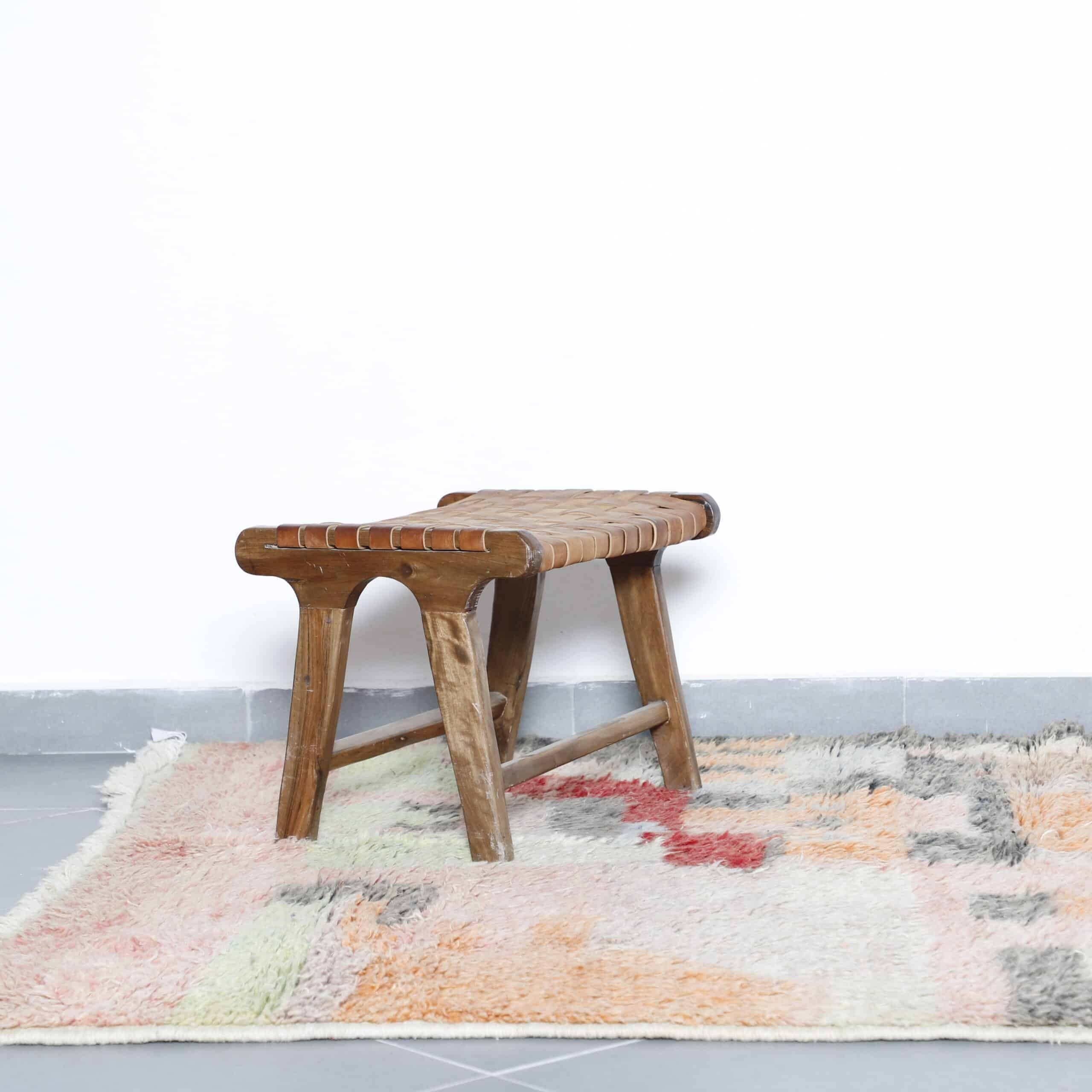 Soft Boujaad Rug 7.5×5.6 Ft – Handmade Moroccan Wool Carpet