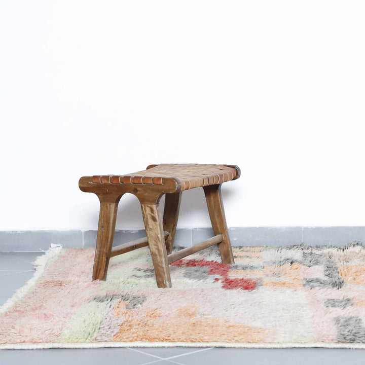 Soft Boujaad Rug 7.5×5.6 Ft – Handmade Moroccan Wool Carpet