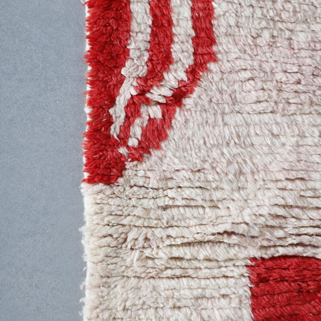 Pink Moroccan Rug 6.4×4.8 Ft – Handmade Wool Carpet