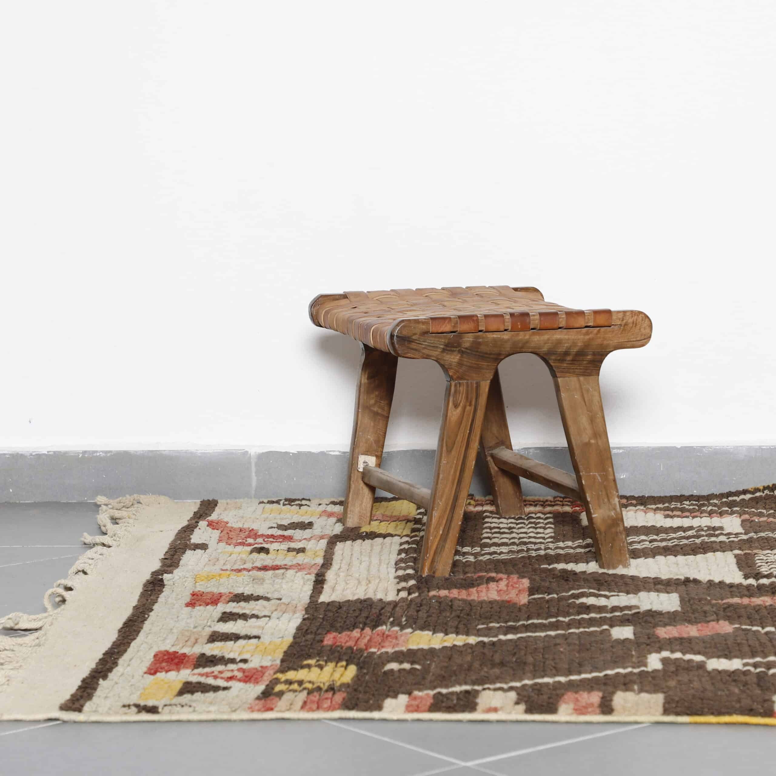 Vintage Boujaad Rug 8.4×5.6 Ft – Handcrafted Moroccan
