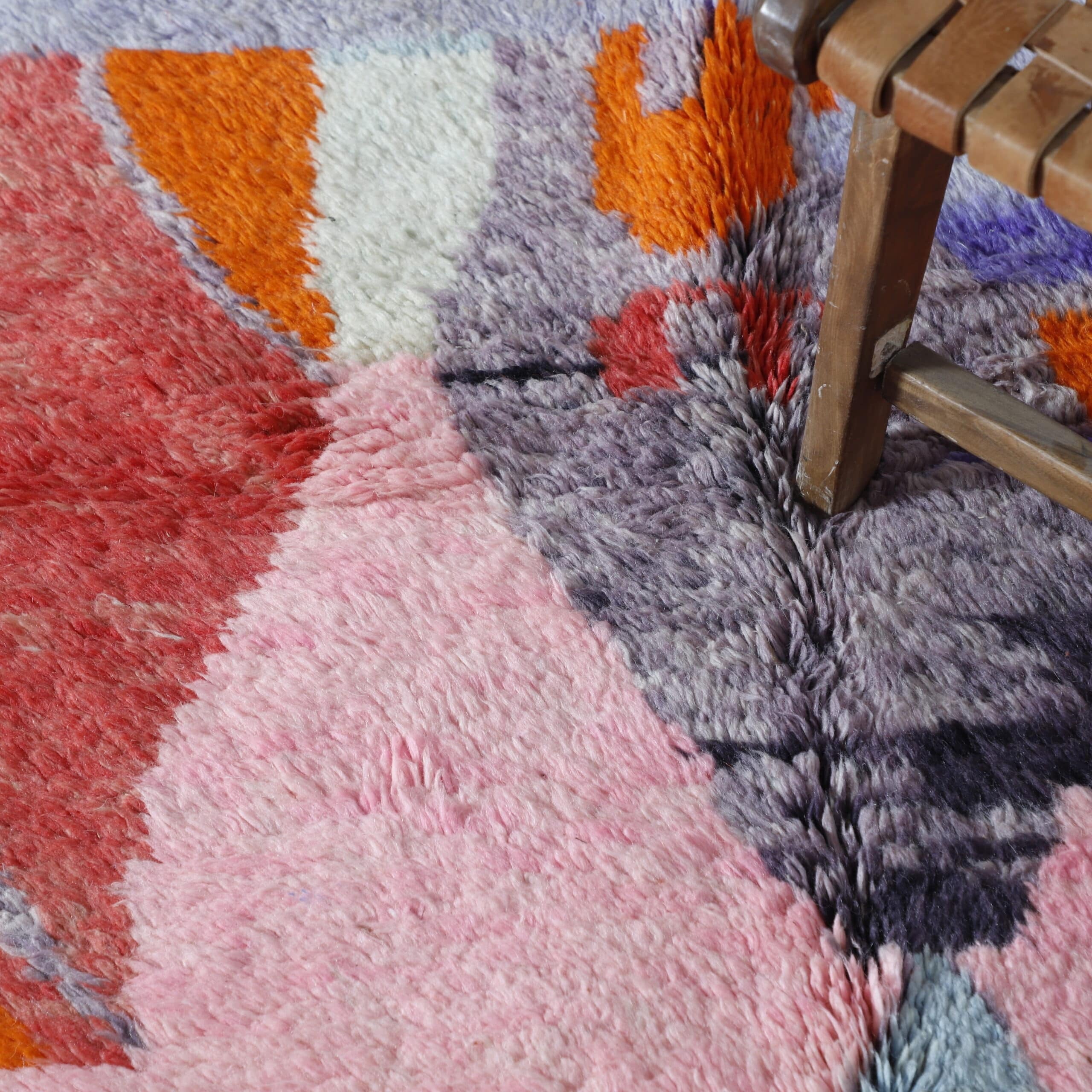 Boujaad Rug 7.0×5.0 Ft – Handmade Moroccan Wool Carpet