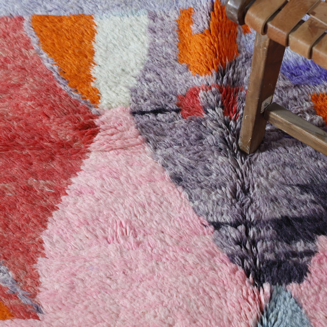 Boujaad Rug 7.0×5.0 Ft – Handmade Moroccan Wool Carpet