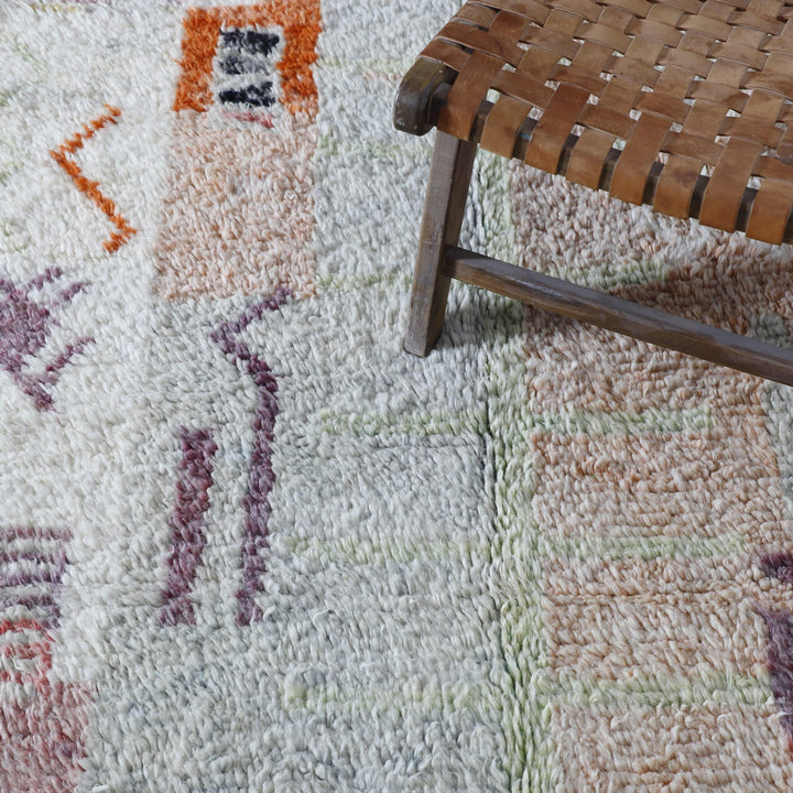 Boujaad Carpet 7.8×5.1 Ft – Handmade Moroccan Rug