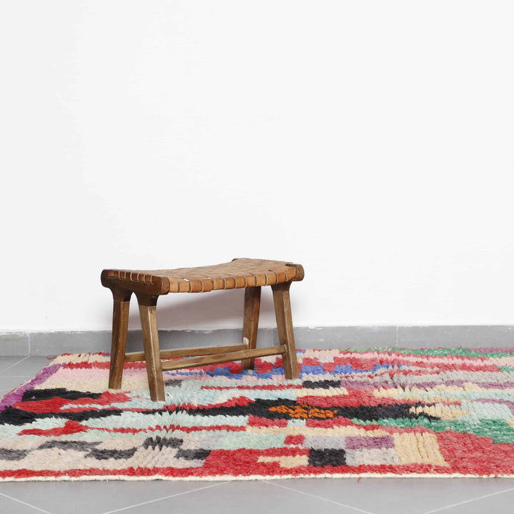 Boujaad Rug 8.9×5.9 Ft – Vintage Moroccan Handmade Wool Carpet