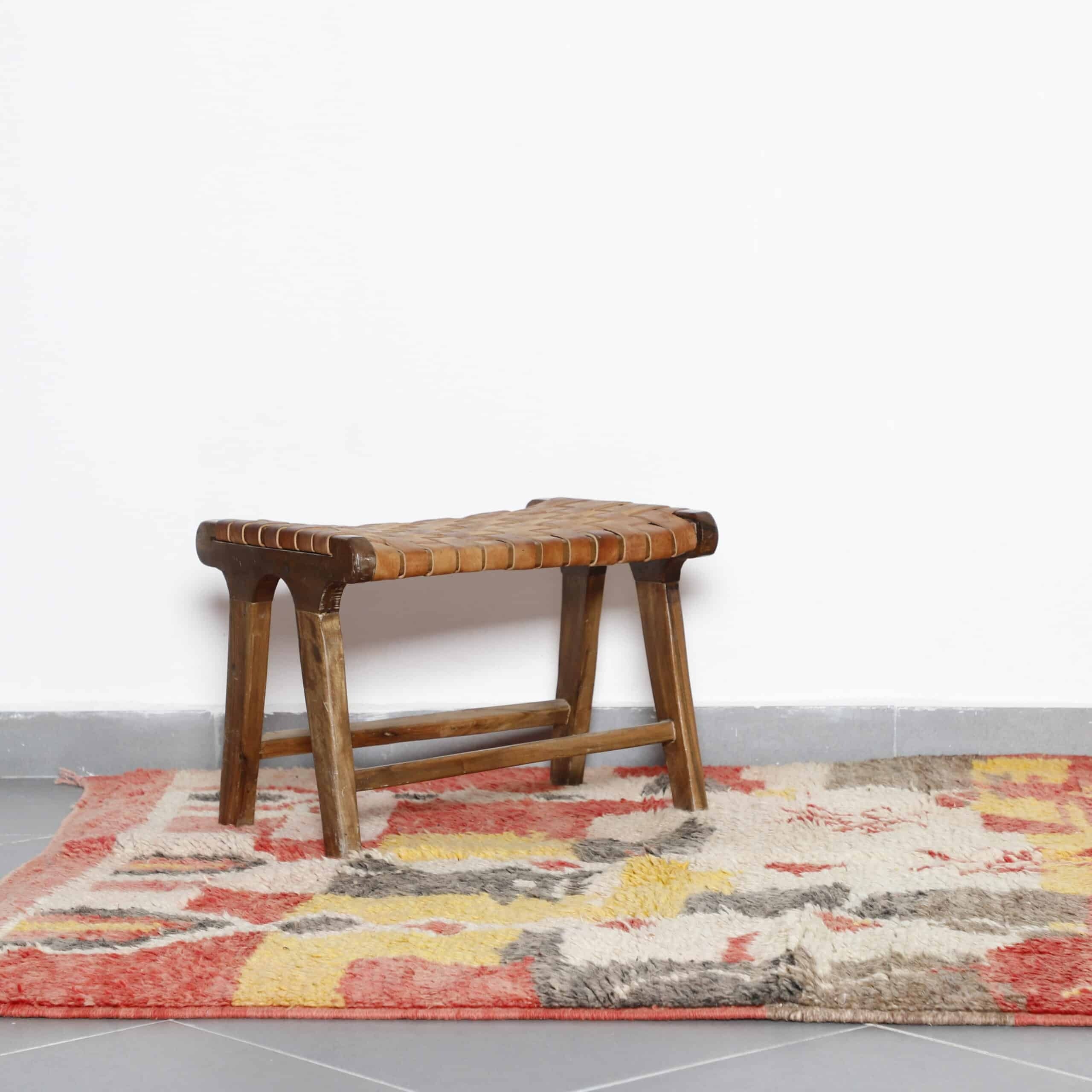 Boujaad Rug 7.2×5.1 Ft – Handmade Moroccan Wool Carpet