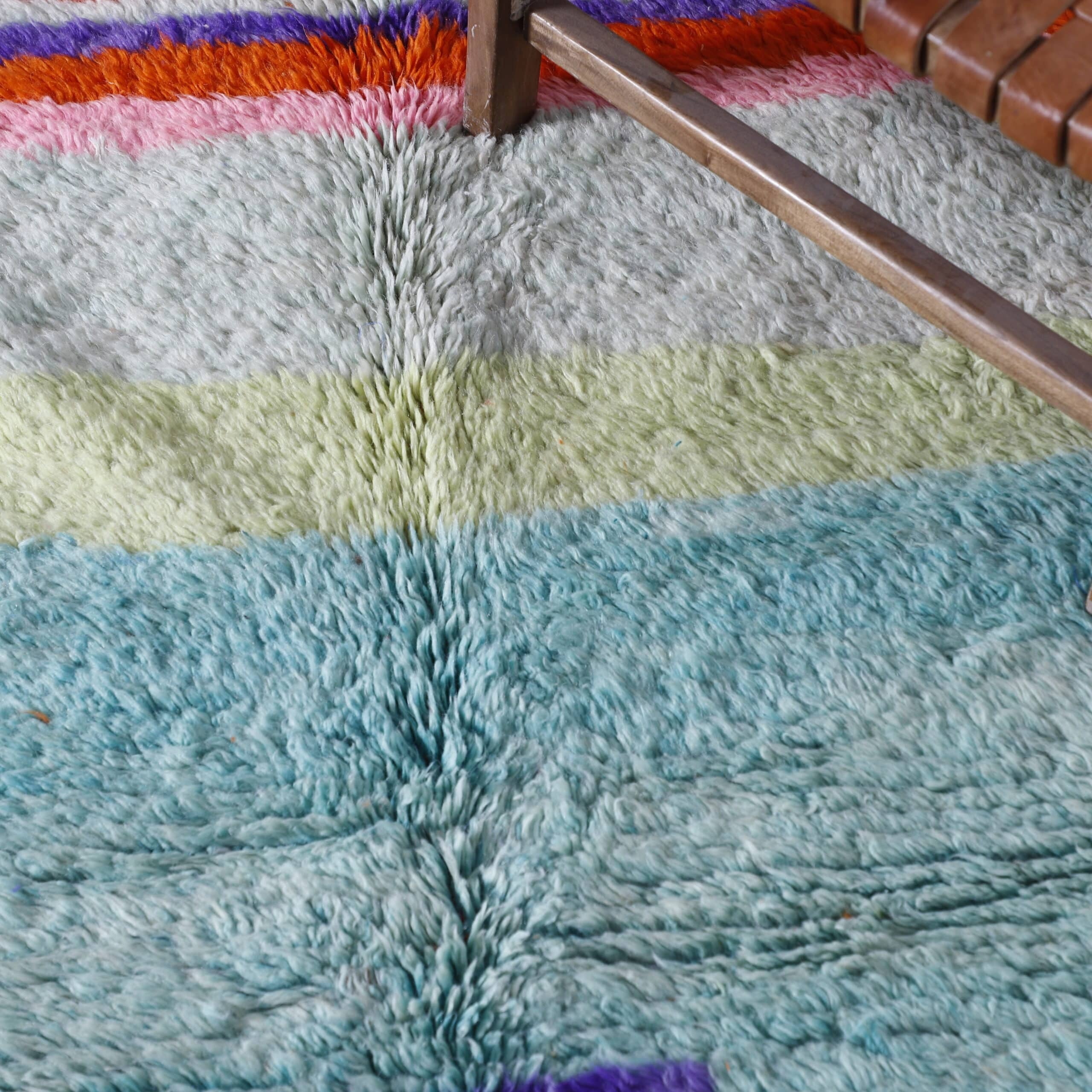 Colorful Boujaad Rug 6.6×5.1 Ft