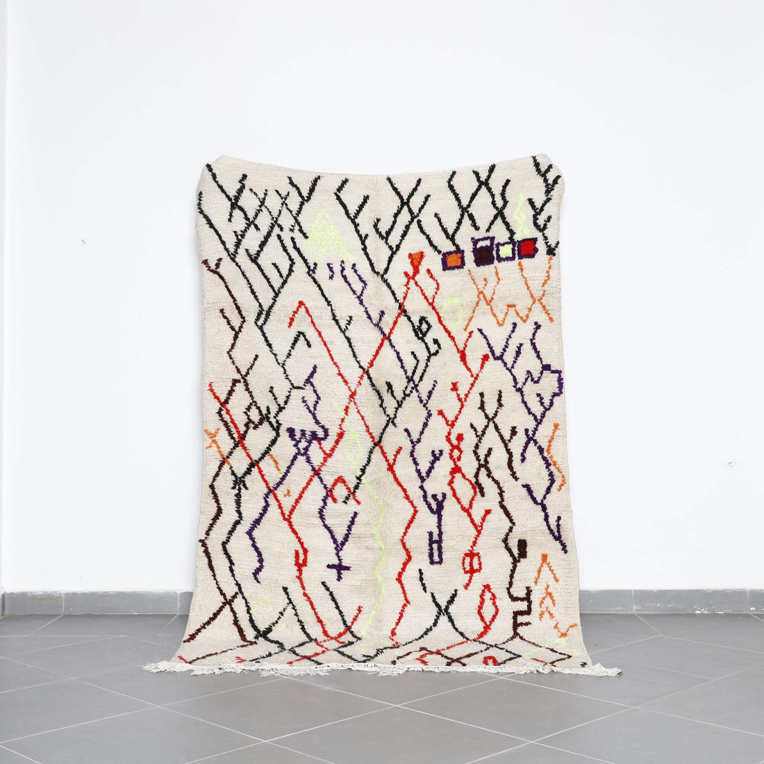 Colorful Azilal Rug 7.9×4.9 Ft