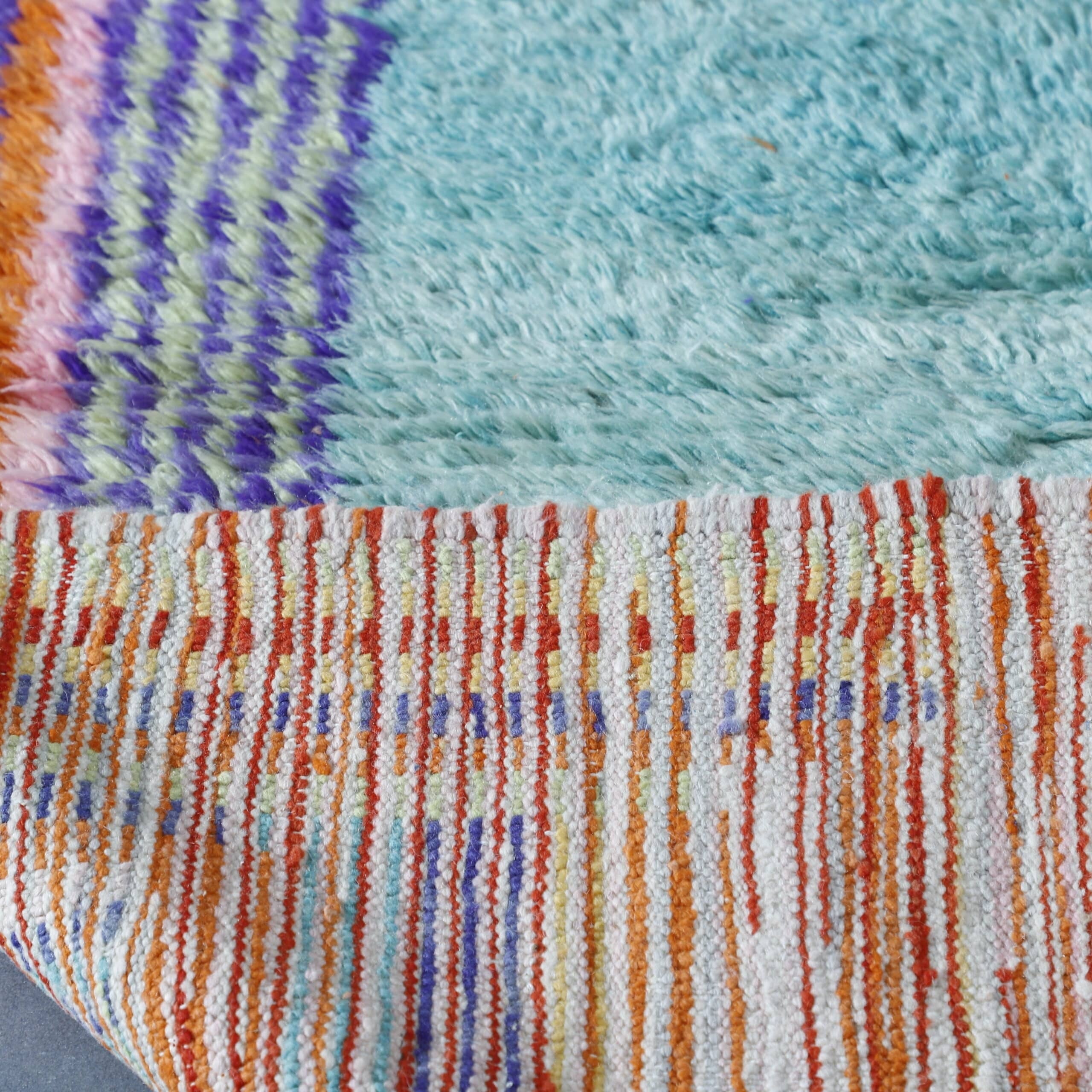 Colorful Boujaad Rug 6.6×5.1 Ft