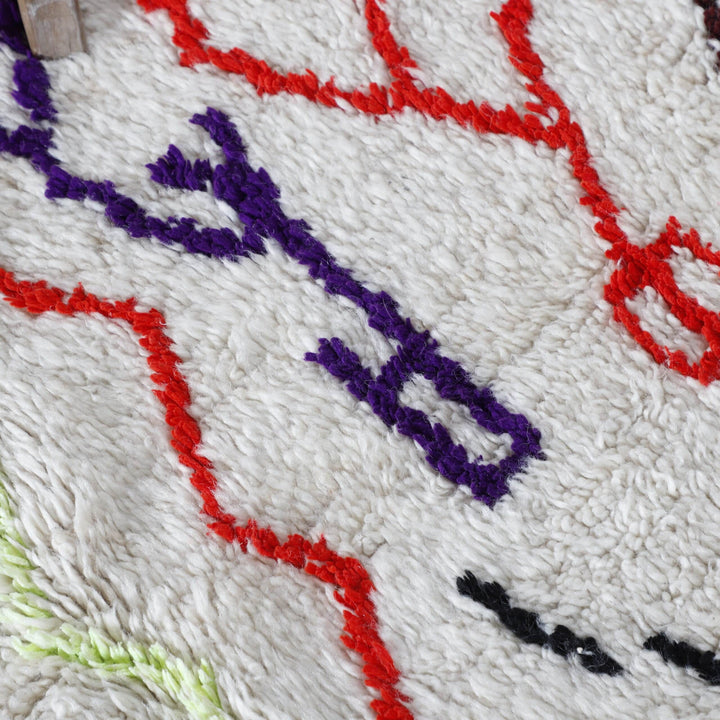 Colorful Azilal Rug 7.9×4.9 Ft