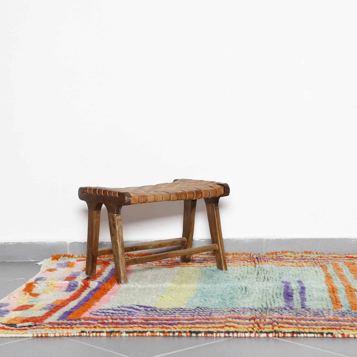 Colorful Boujaad Rug 6.6×5.1 Ft