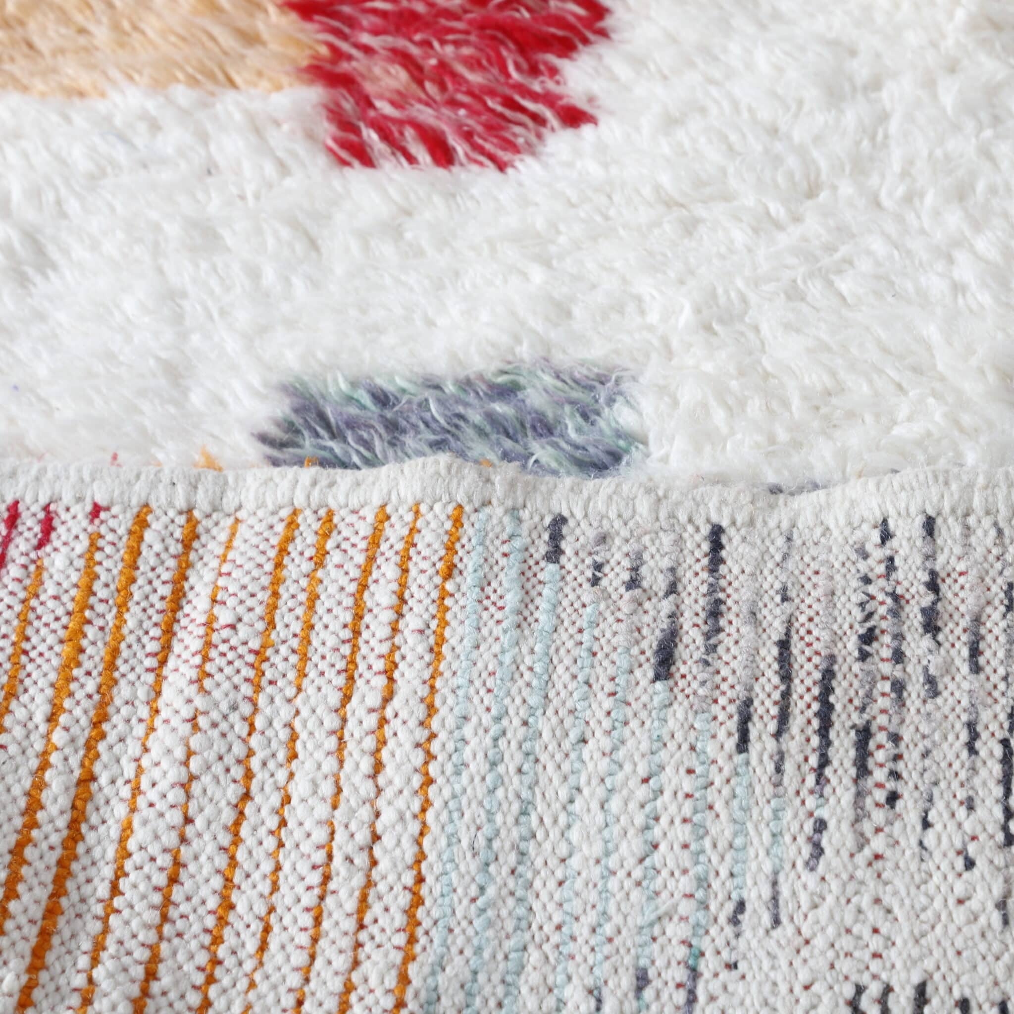 Colorful Boujaad Rug 6.7×5.4 ft – Handwoven