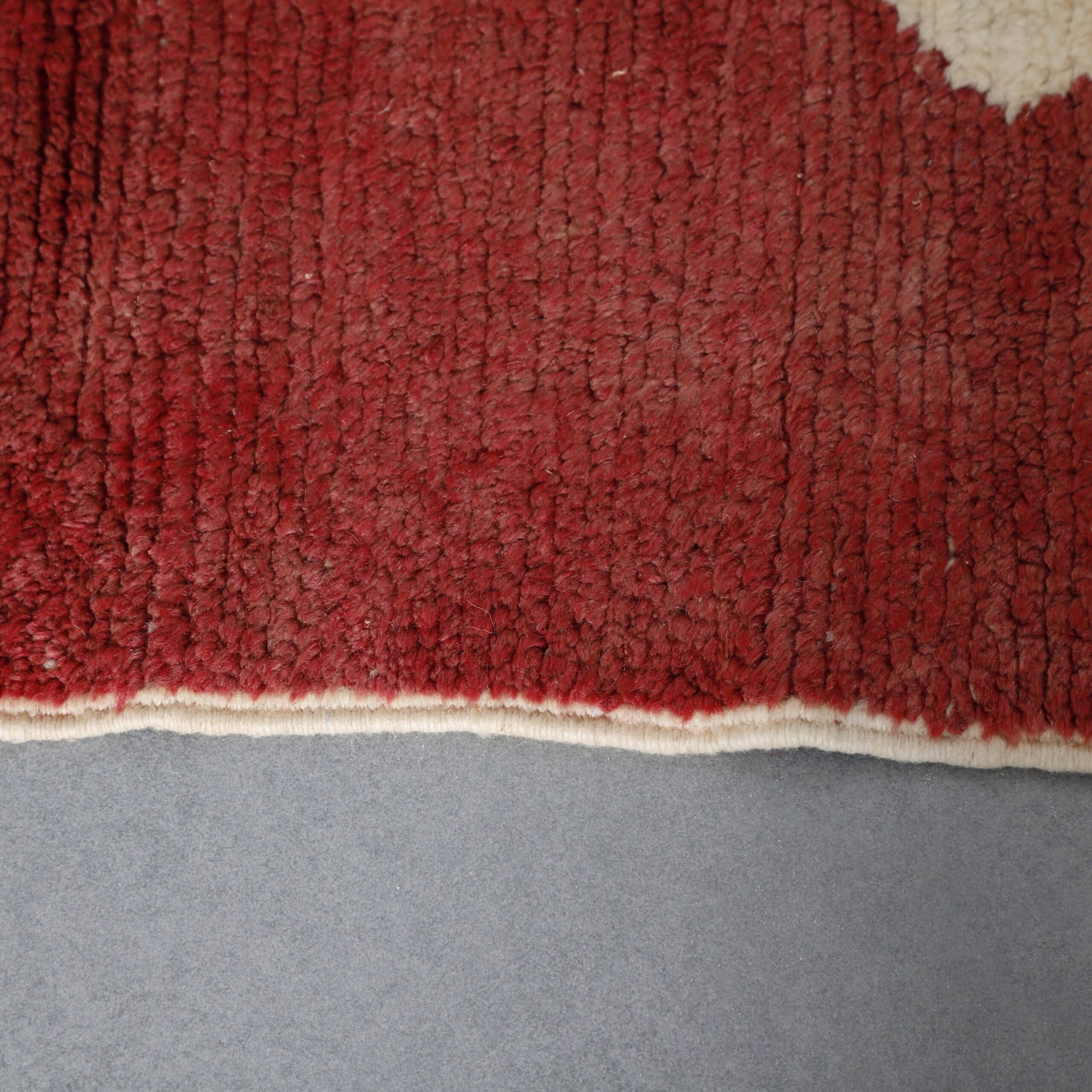 Beni Ourain Rug 7.5×4.9 Ft – Minimalist Moroccan Wool Carpet