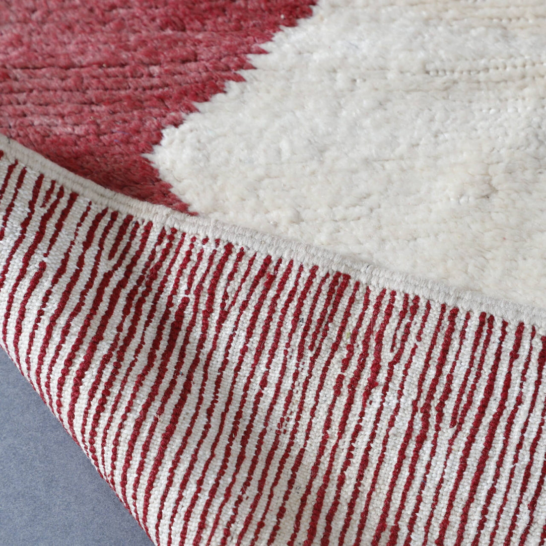 Beni Ourain Rug 7.5×4.9 Ft – Minimalist Moroccan Wool Carpet
