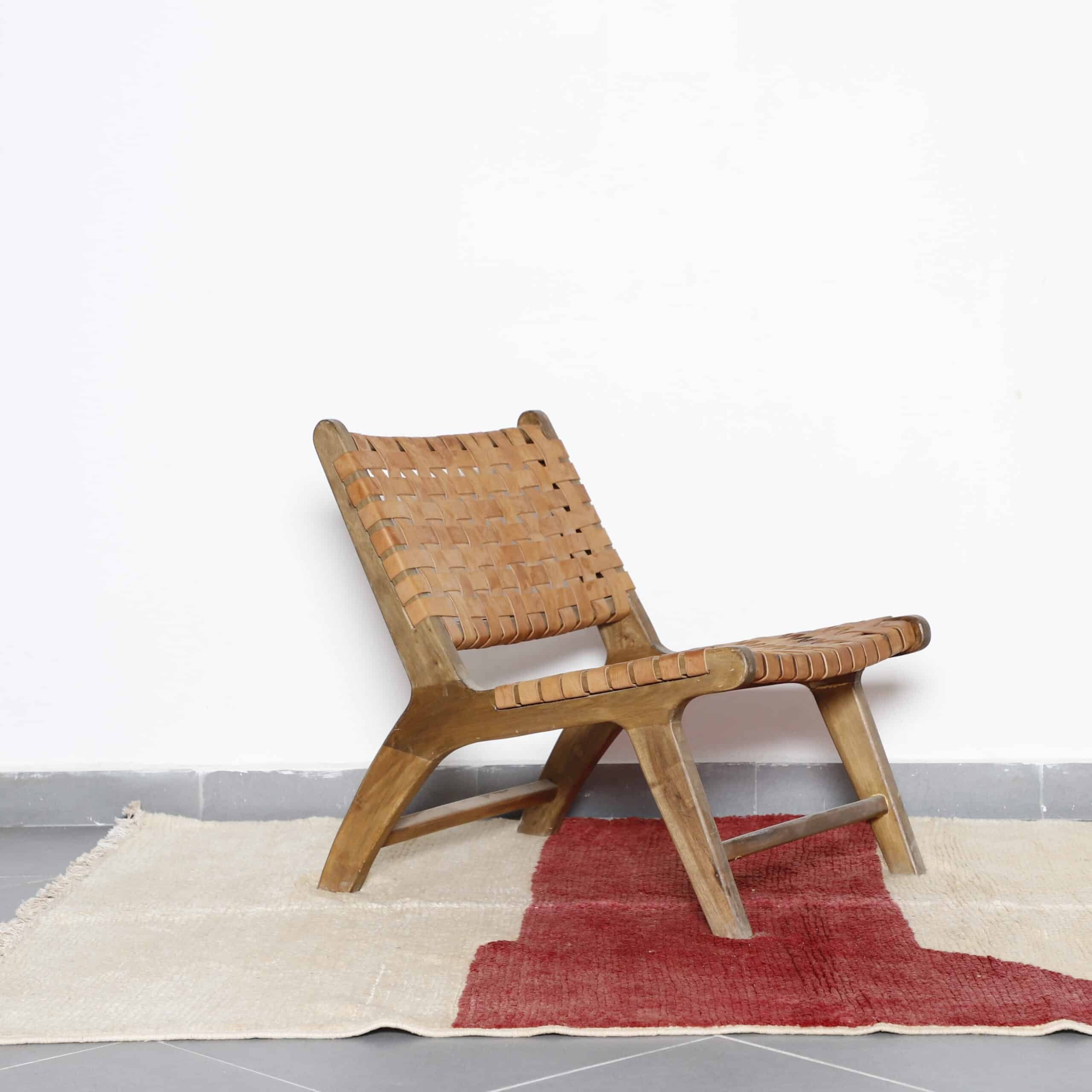 Beni Ourain Rug 7.5×4.9 Ft – Minimalist Moroccan Wool Carpet