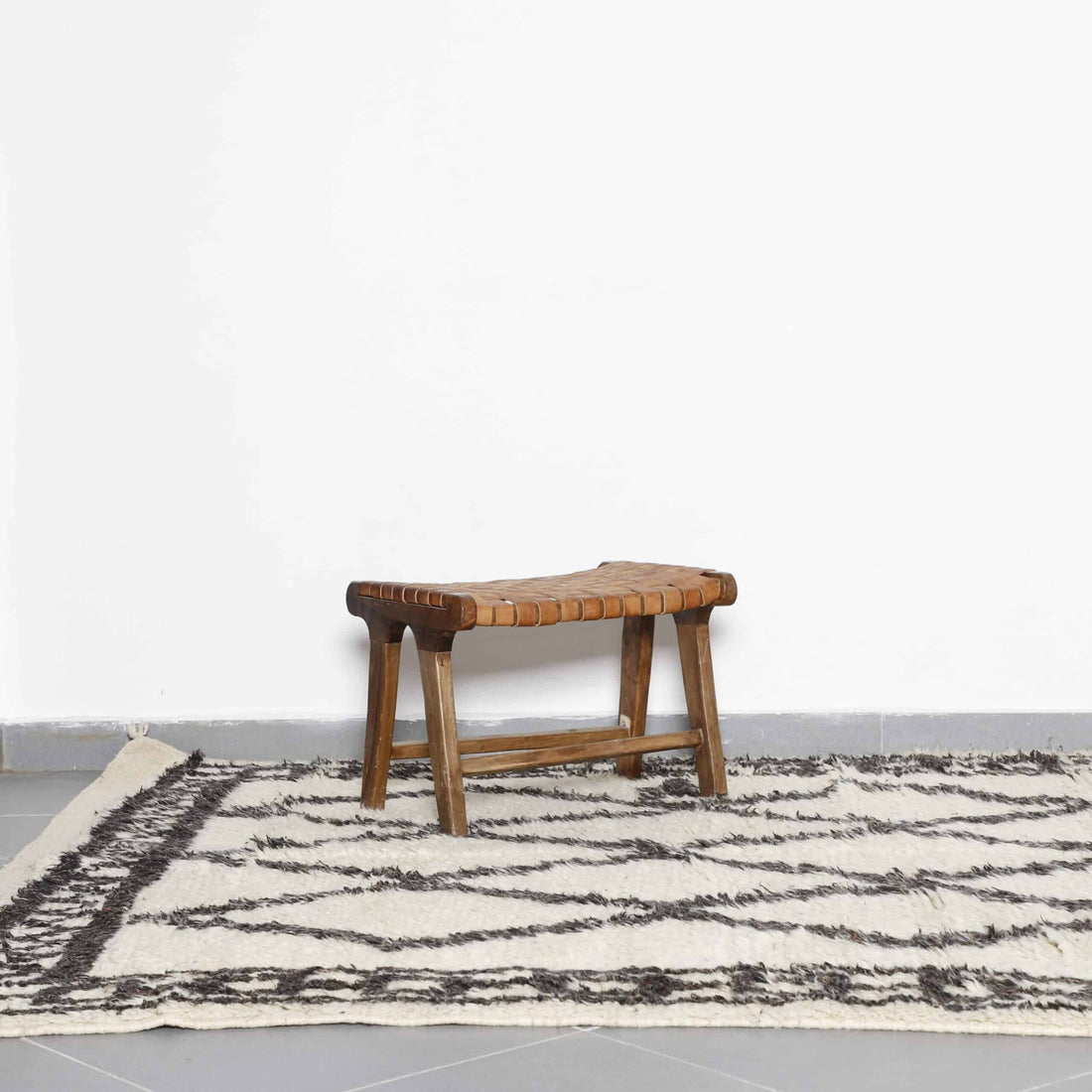 Vintage Beni Ourain Rug 9.5×6.1 Ft | Handmade Wool
